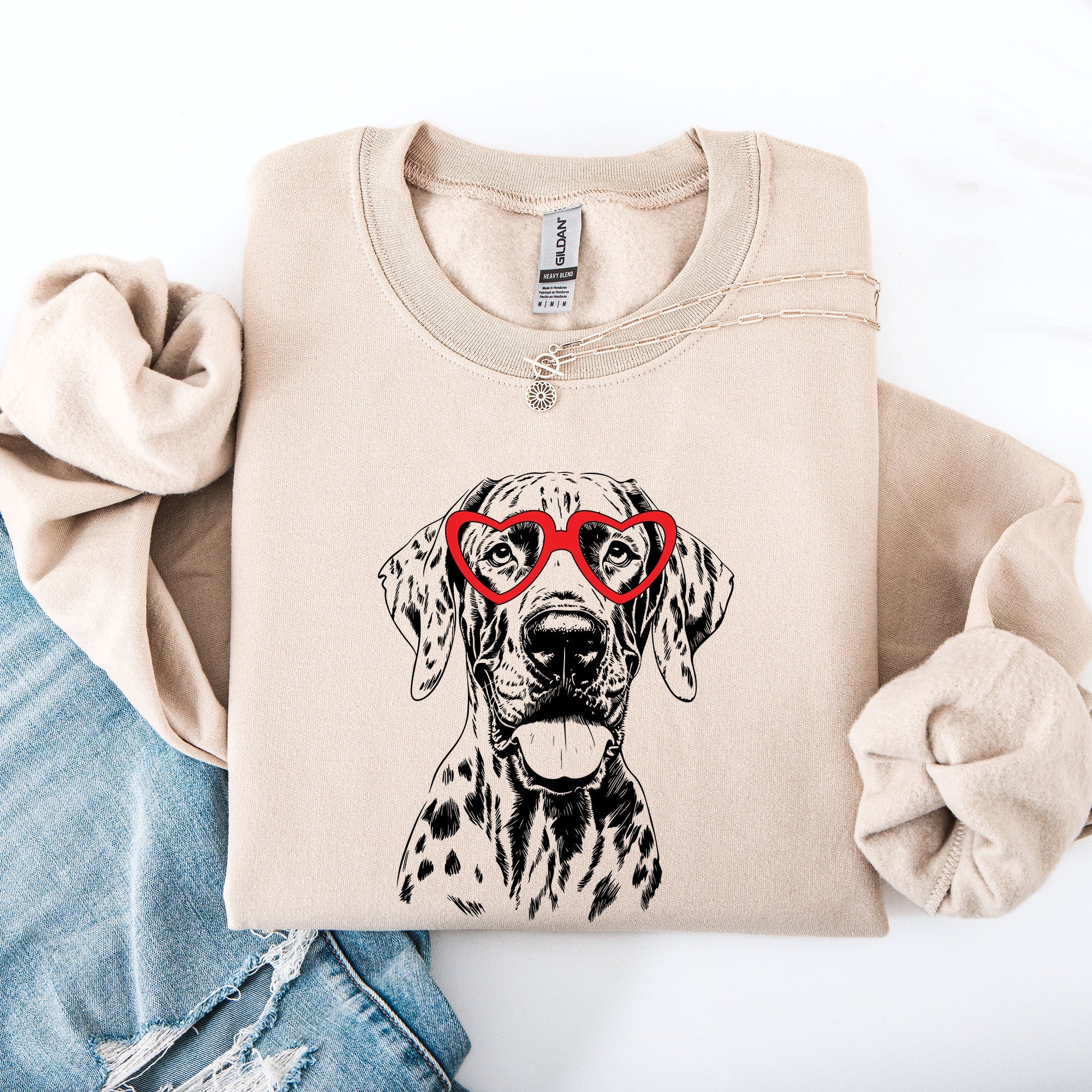 Great Dane Forever My Favorite Furry Friend Valentine's Edition Cozy Keepsake For Pet Lovers Sweatshirt