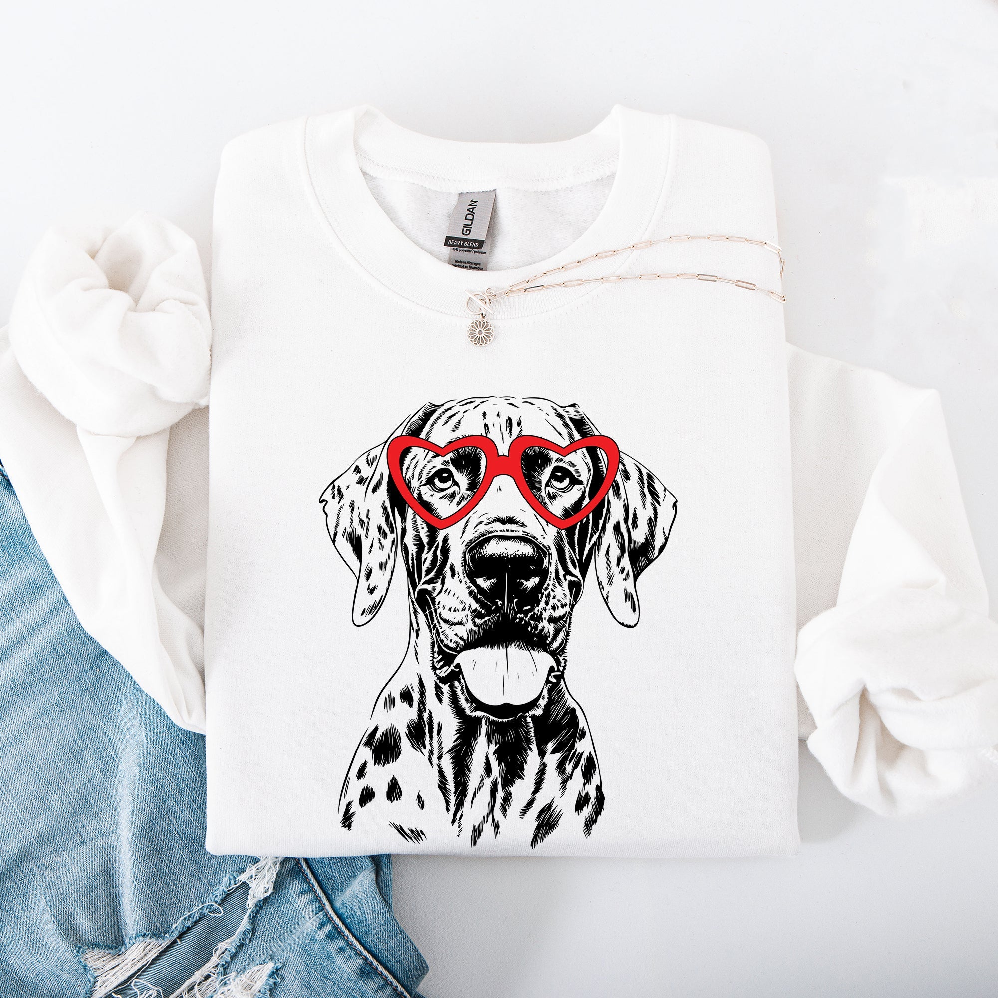 Great Dane Forever My Favorite Furry Friend Valentine's Edition Cozy Keepsake For Pet Lovers Sweatshirt