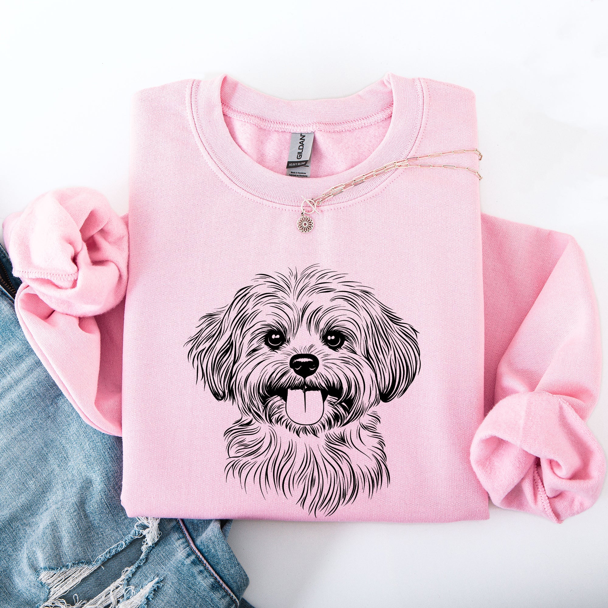 Havanese Dog Breed Lover And Family Pet Advocate Crest Logo Artwork Edition Sweatshirt