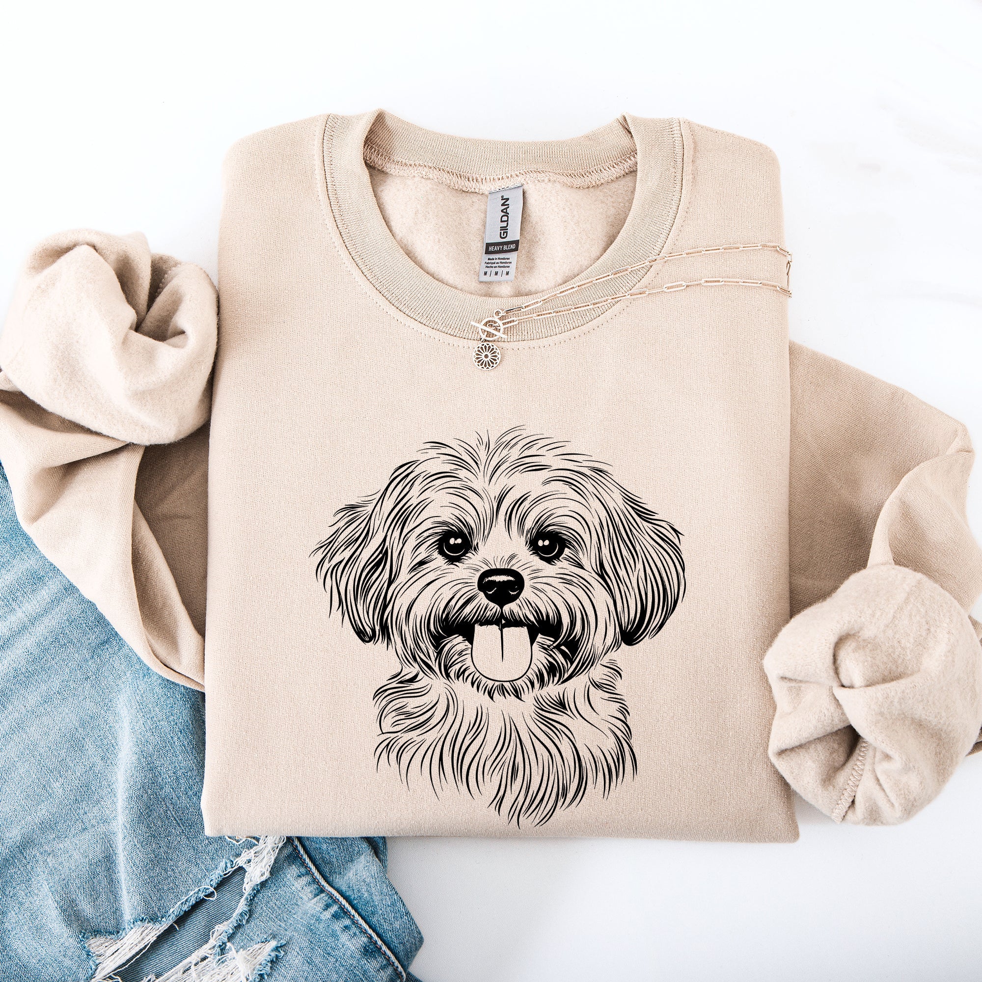 Havanese Dog Breed Lover And Family Pet Advocate Crest Logo Artwork Edition Sweatshirt