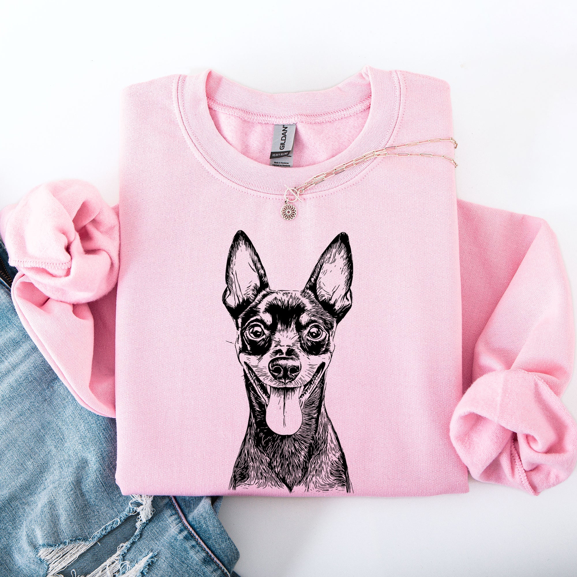 Miniature Pinscher Min Pin Lovers Breed Pride Dog Breed Enthusiast Apparel For Pet Parents And Fans Sweatshirt