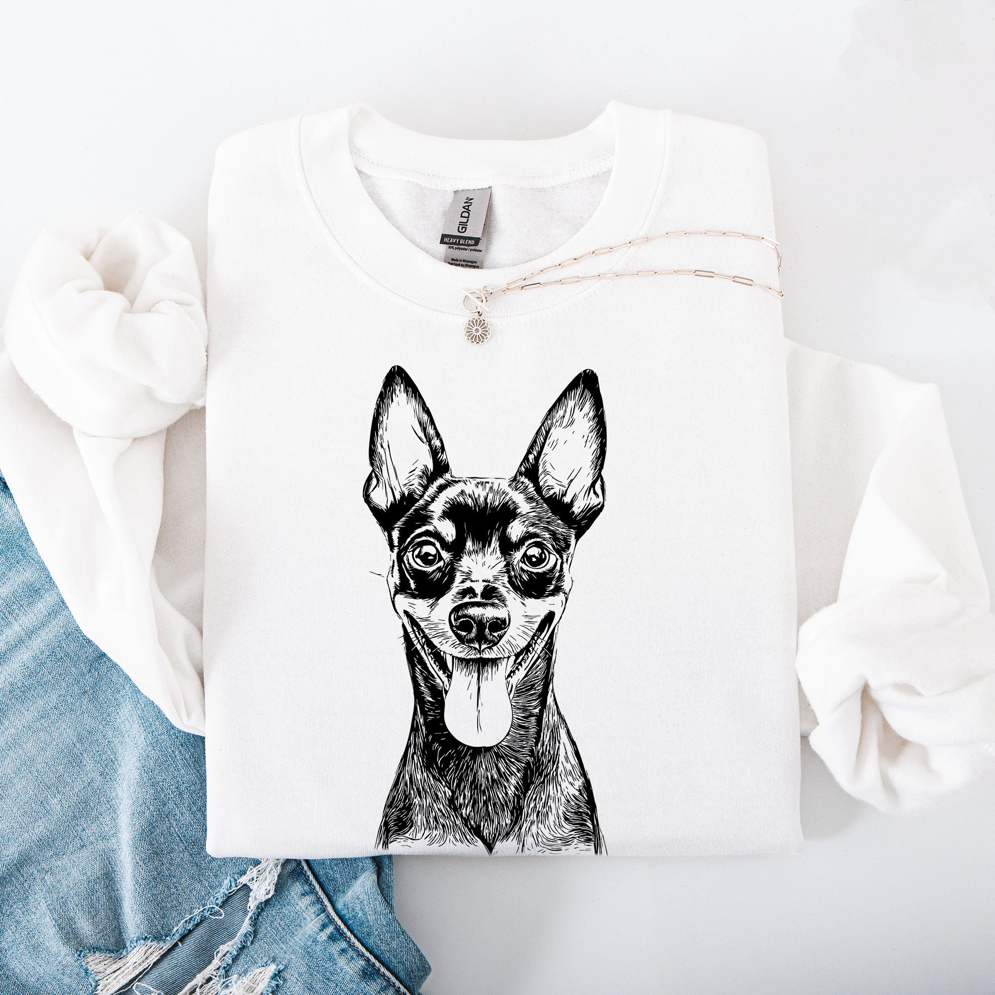 Miniature Pinscher Min Pin Lovers Breed Pride Dog Breed Enthusiast Apparel For Pet Parents And Fans Sweatshirt