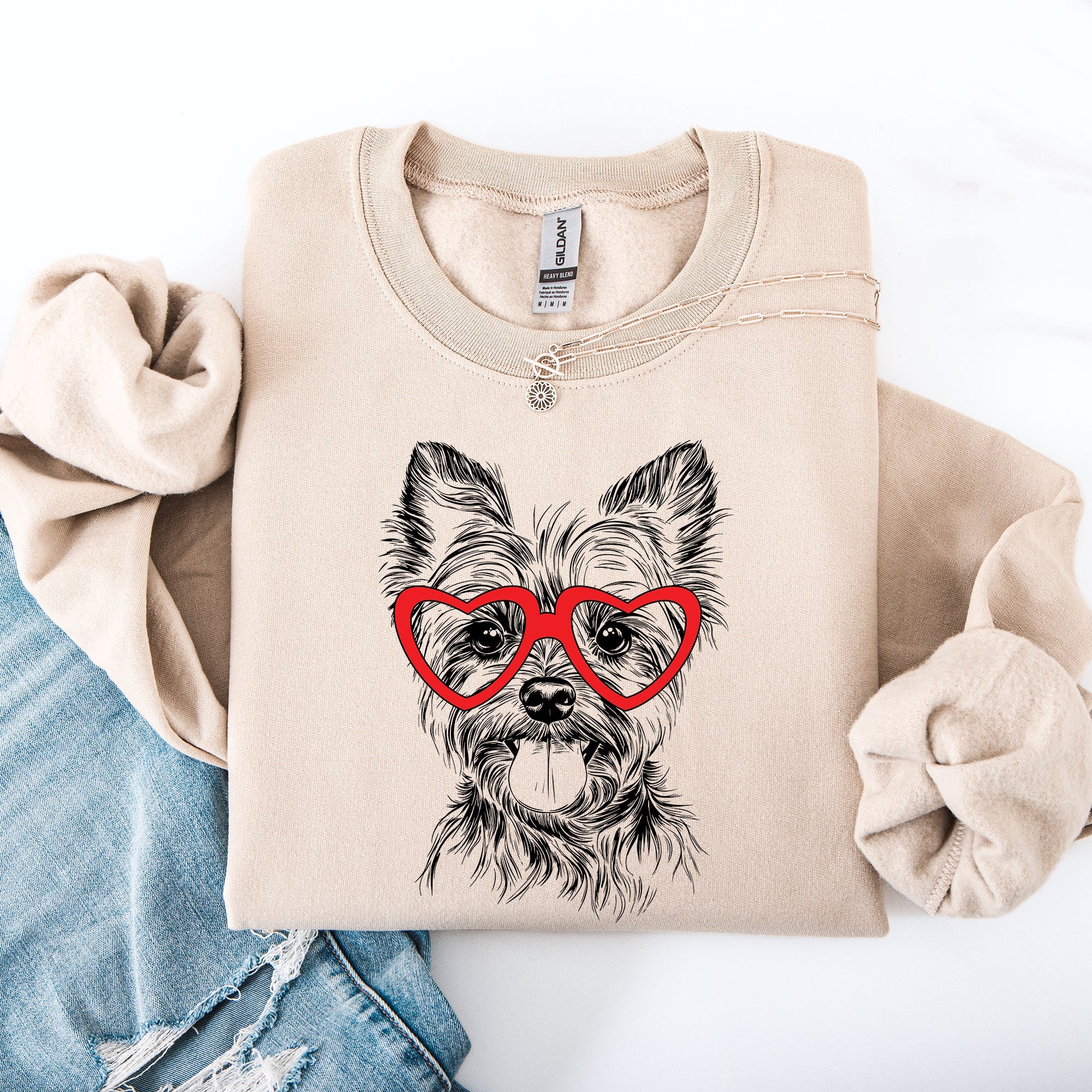 Yorkie Valentine Yorkshire Terrier Lover For Pet Parents And Breed Enthusiasts Sweatshirt