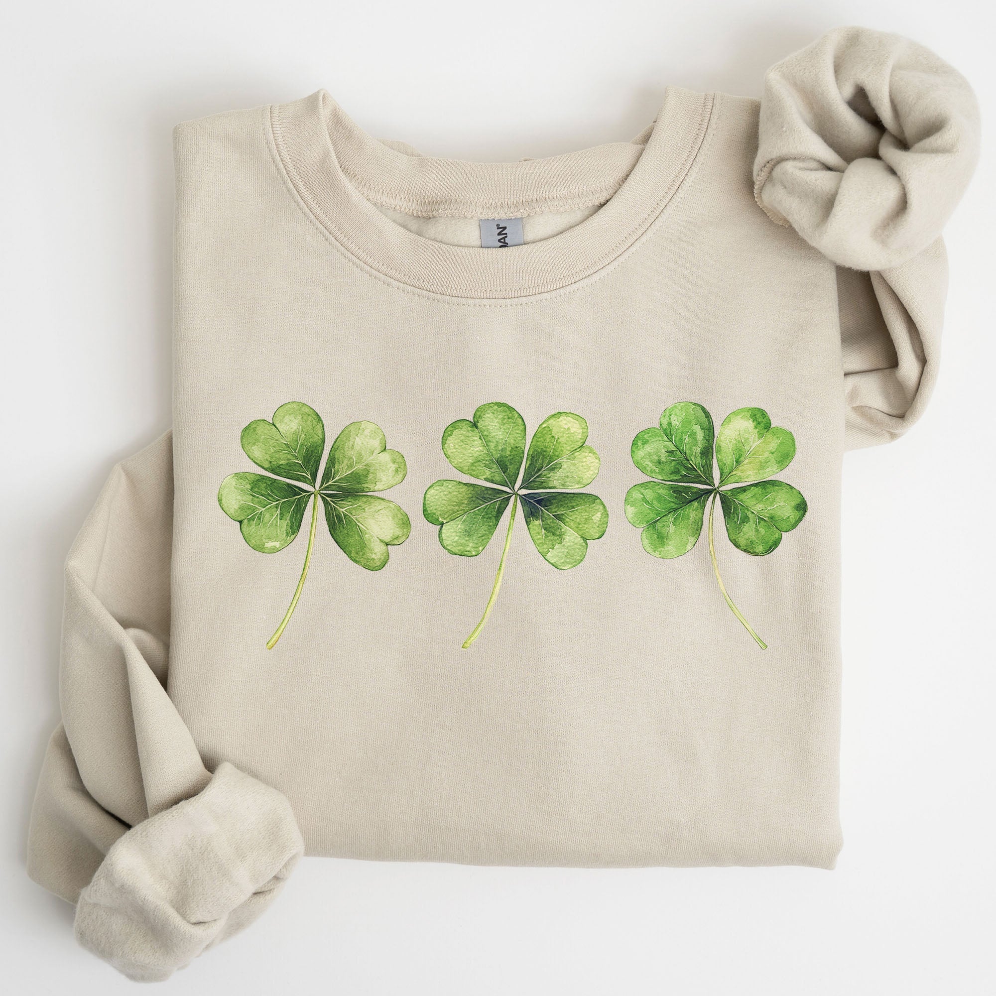Shamrock Clover Retro St Paddy's Day Lucky Irish Charm Irish Heritage Sweatshirt