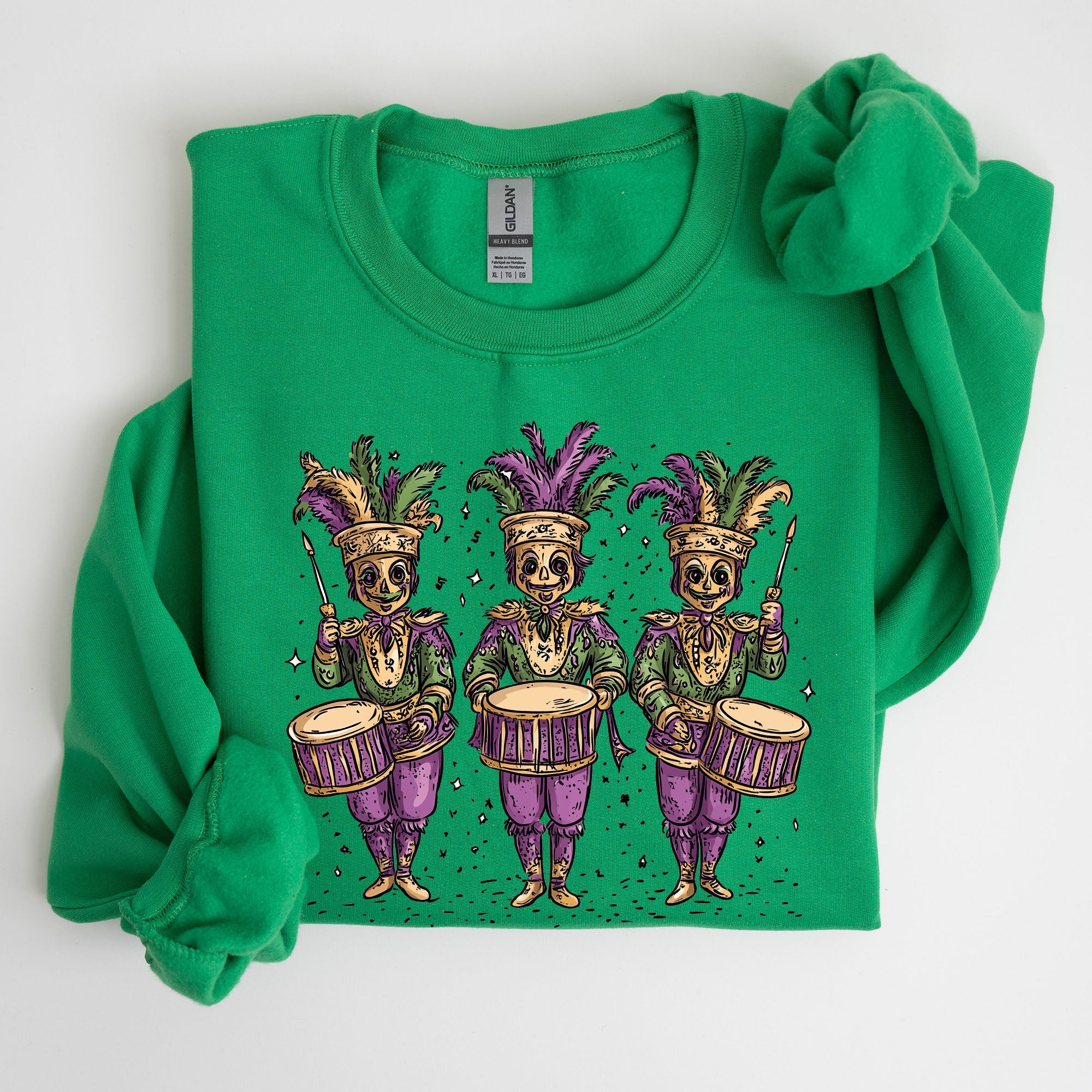 Mardi Gras Nutcracker Coquette Carnival Fleur De Lis Fat Tuesday Parade Sweatshirt