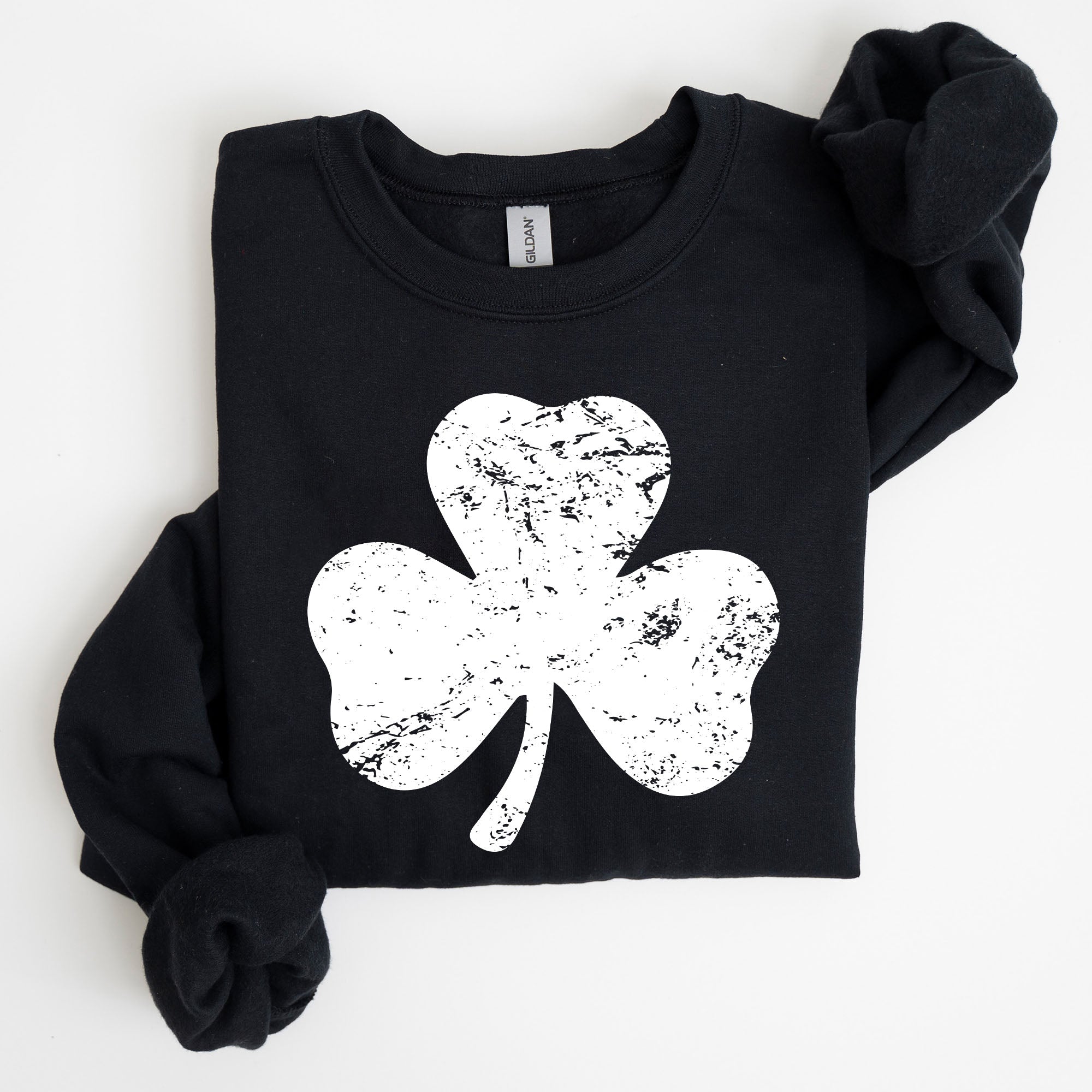 Shamrock Clover Lucky Retro Irish Lucky Charm St Patrick's Day Festive Sweatshirt