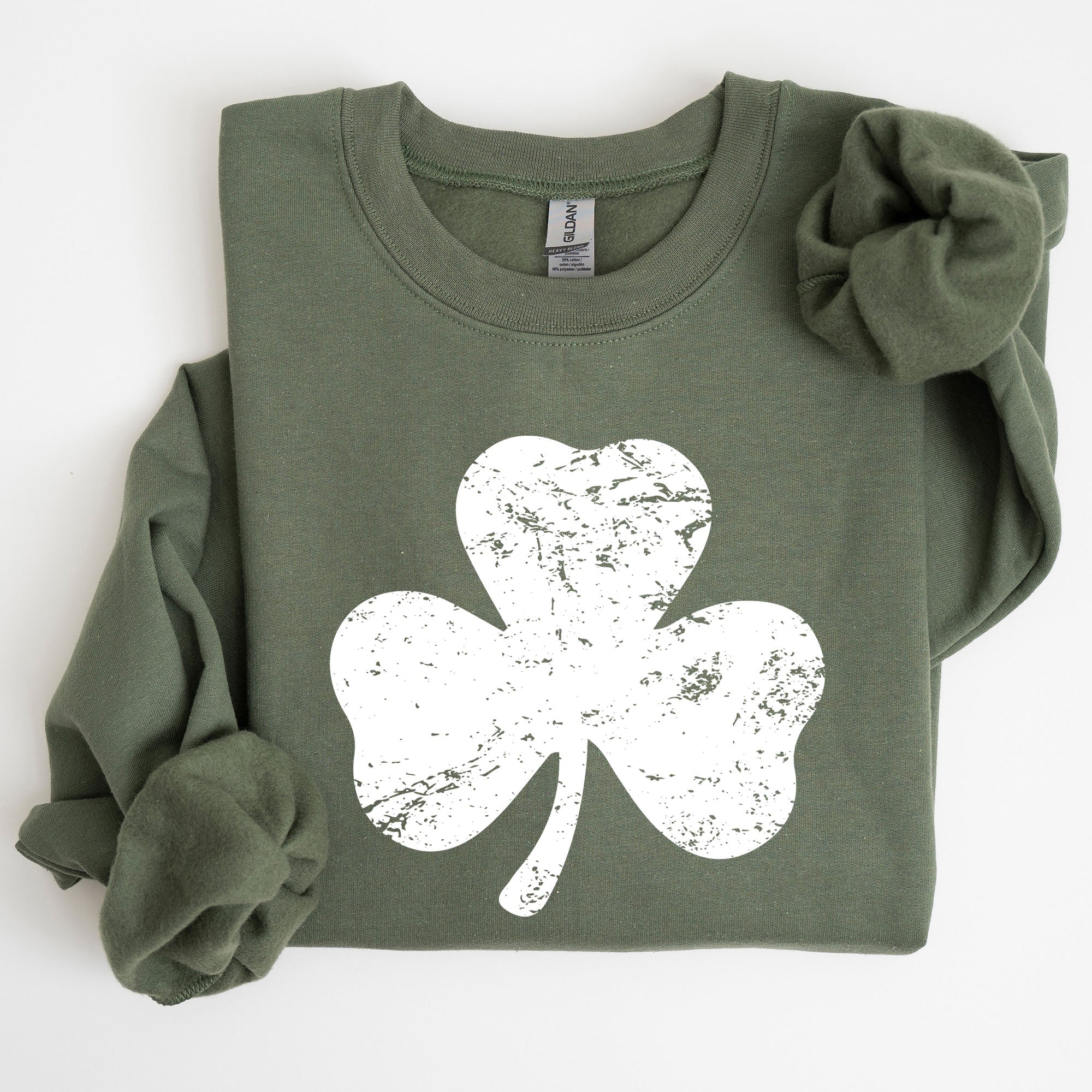 Shamrock Clover Lucky Retro Irish Lucky Charm St Patrick's Day Festive Sweatshirt