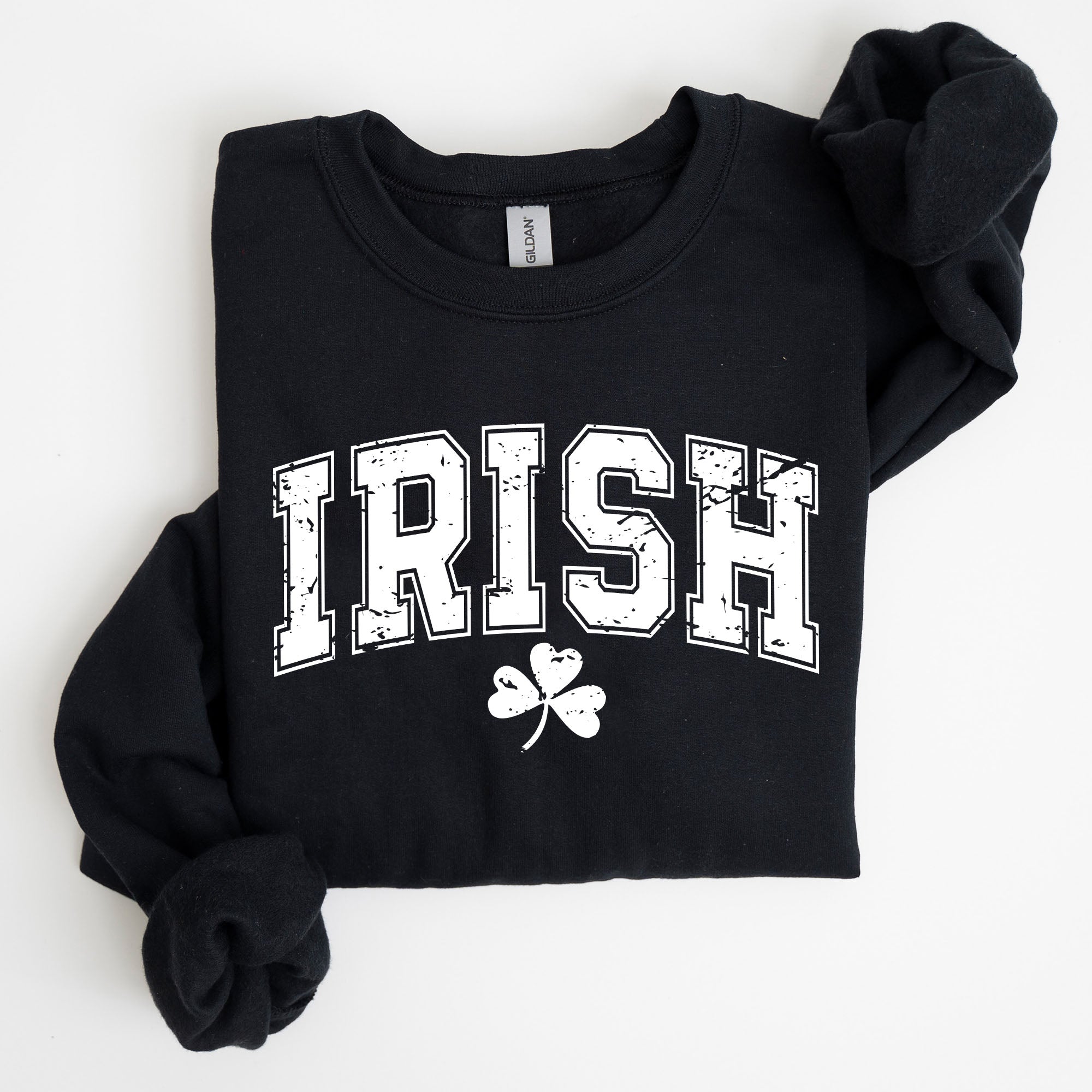 Irish Lucky St Patrick's Day Clover Shamrock Lucky Charm Festive Celebration Sweatshirt
