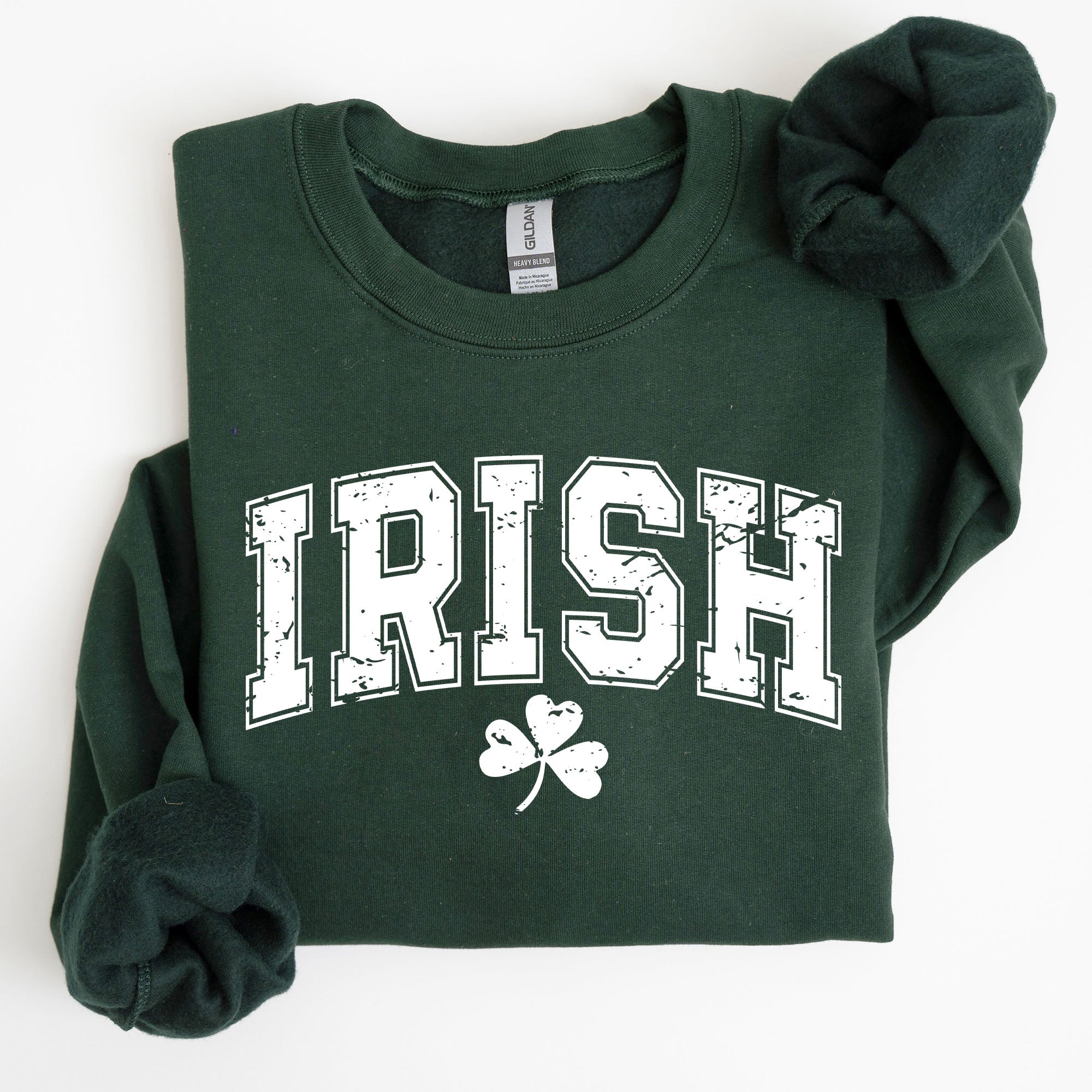 Irish Lucky St Patrick's Day Clover Shamrock Lucky Charm Festive Celebration Sweatshirt
