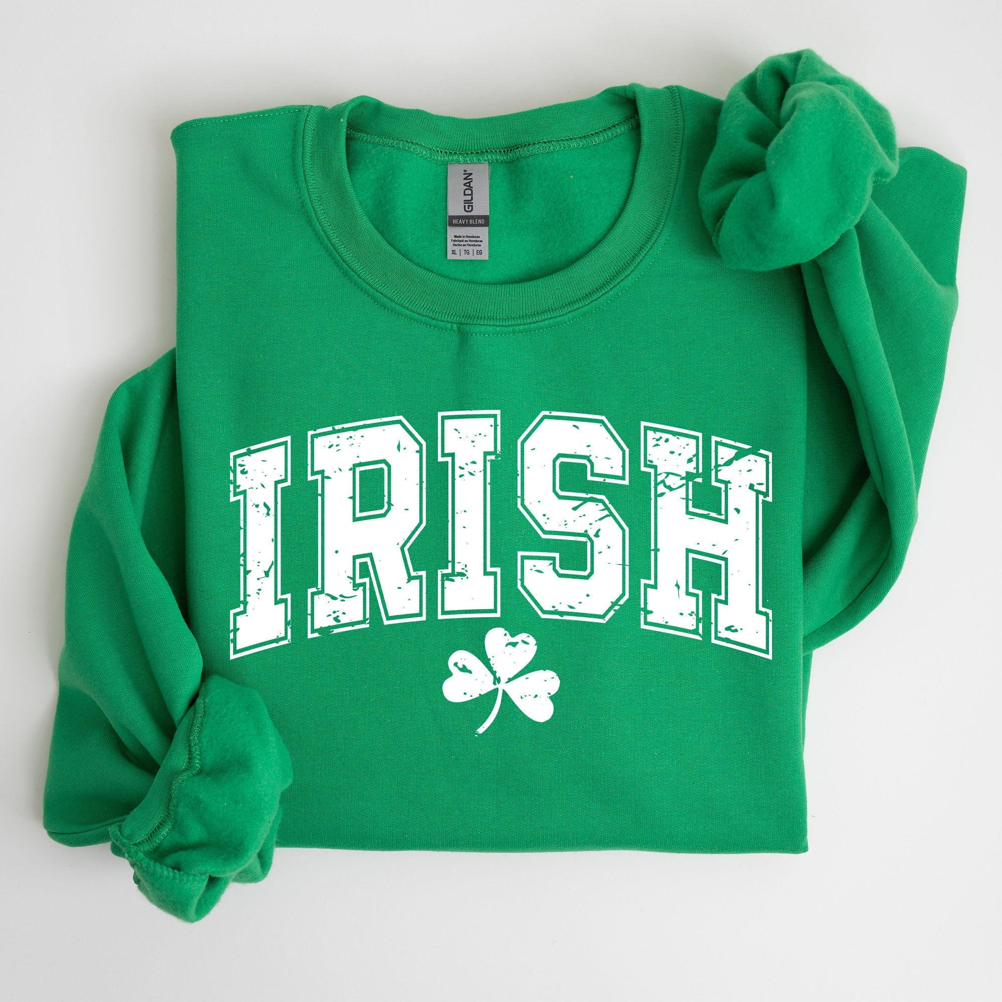 Irish Lucky St Patrick's Day Clover Shamrock Lucky Charm Festive Celebration Sweatshirt
