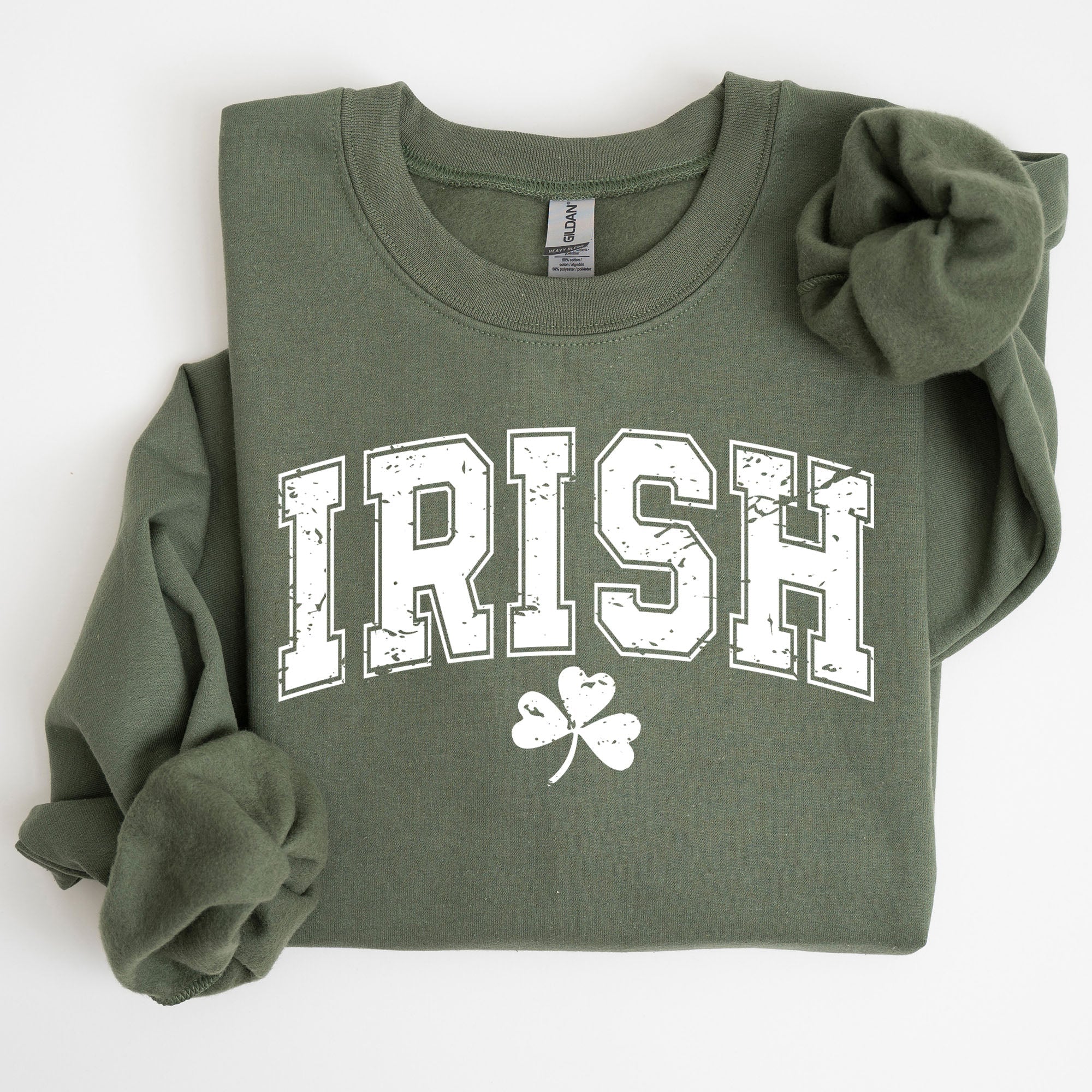 Irish Lucky St Patrick's Day Clover Shamrock Lucky Charm Festive Celebration Sweatshirt