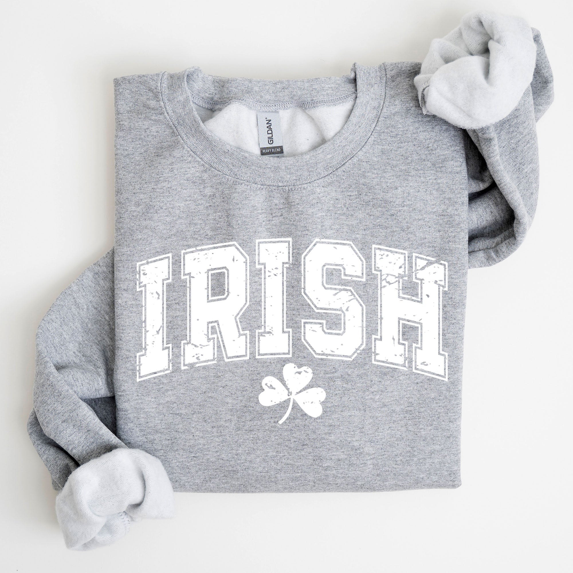 Irish Lucky St Patrick's Day Clover Shamrock Lucky Charm Festive Celebration Sweatshirt