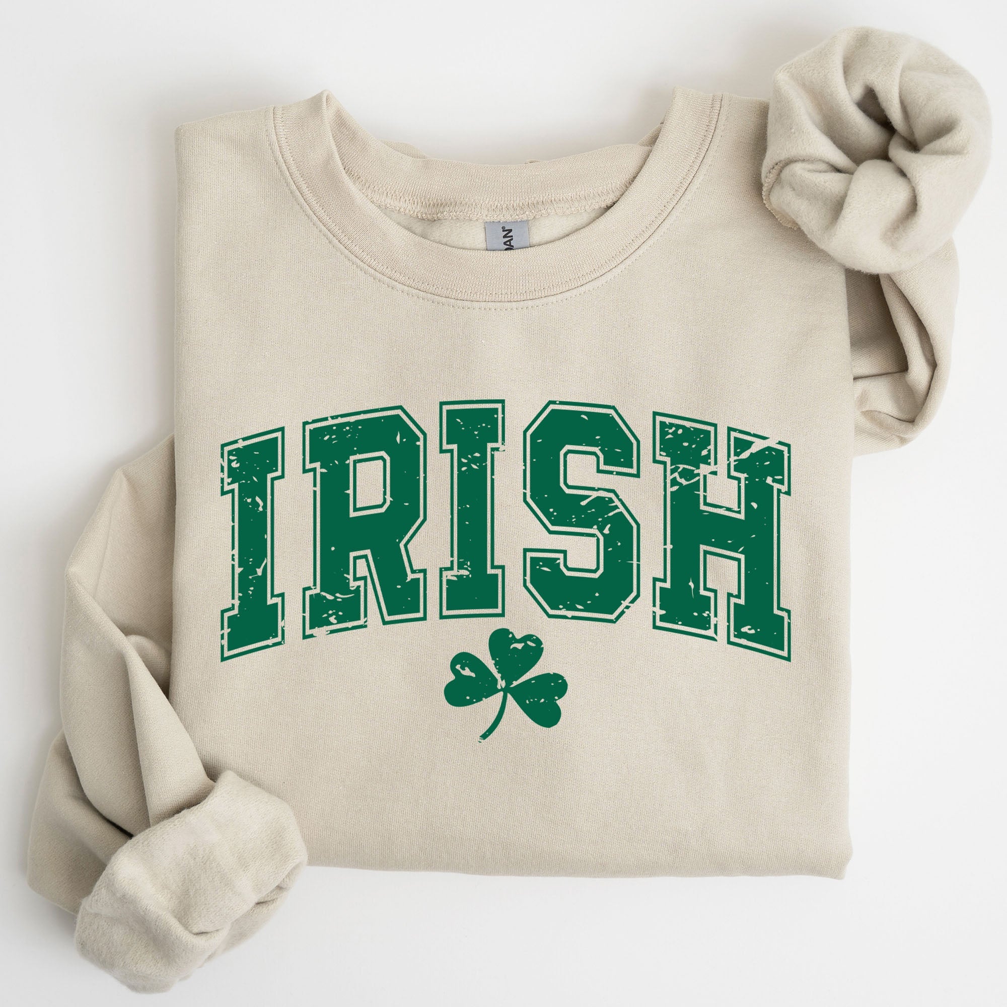 Irish Lucky St Patrick's Day Clover Shamrock Lucky Charm Festive Celebration Sweatshirt