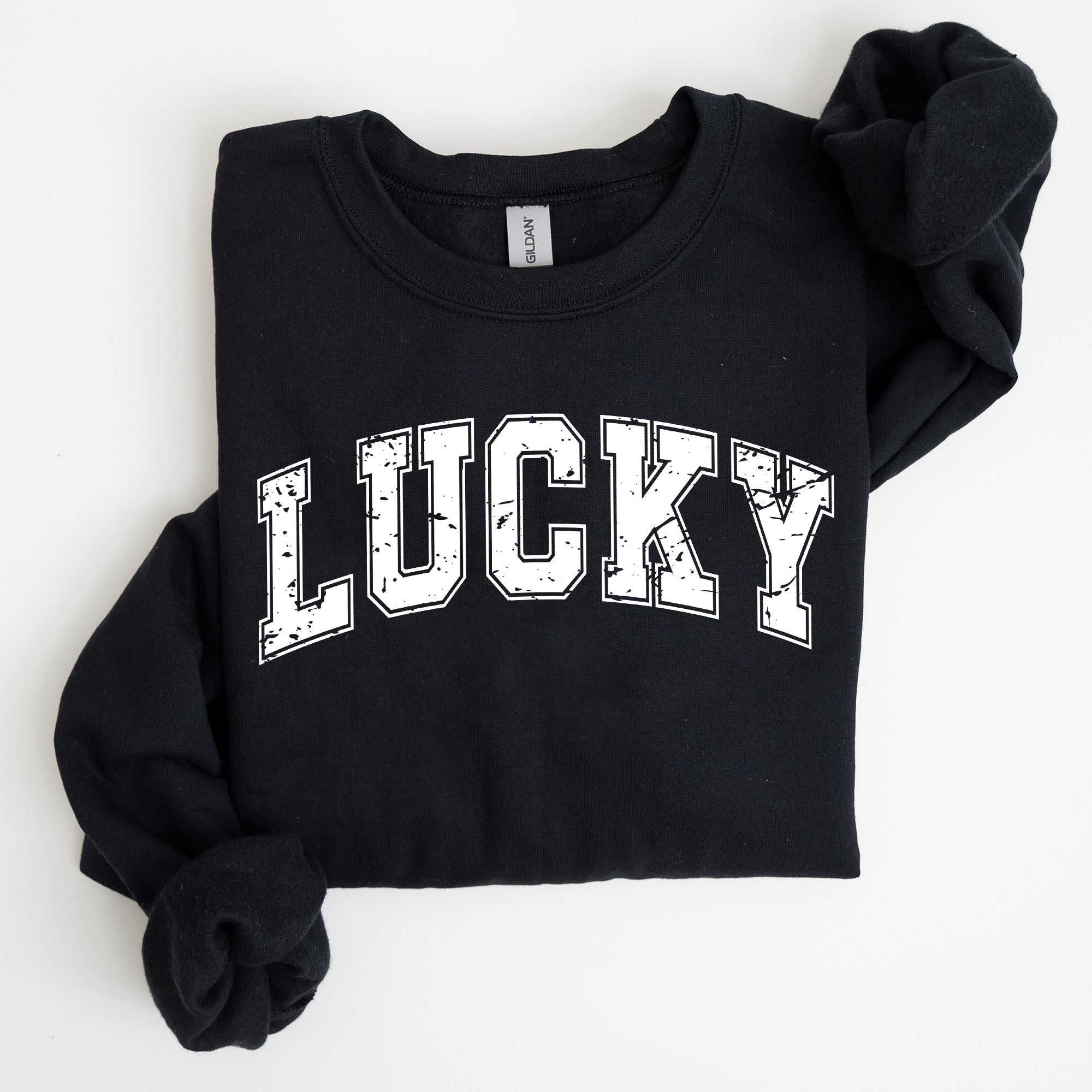 Lucky St Patrick's Day Coquette Bow Clover Shamrock Irish Lucky Charm Sweatshirt