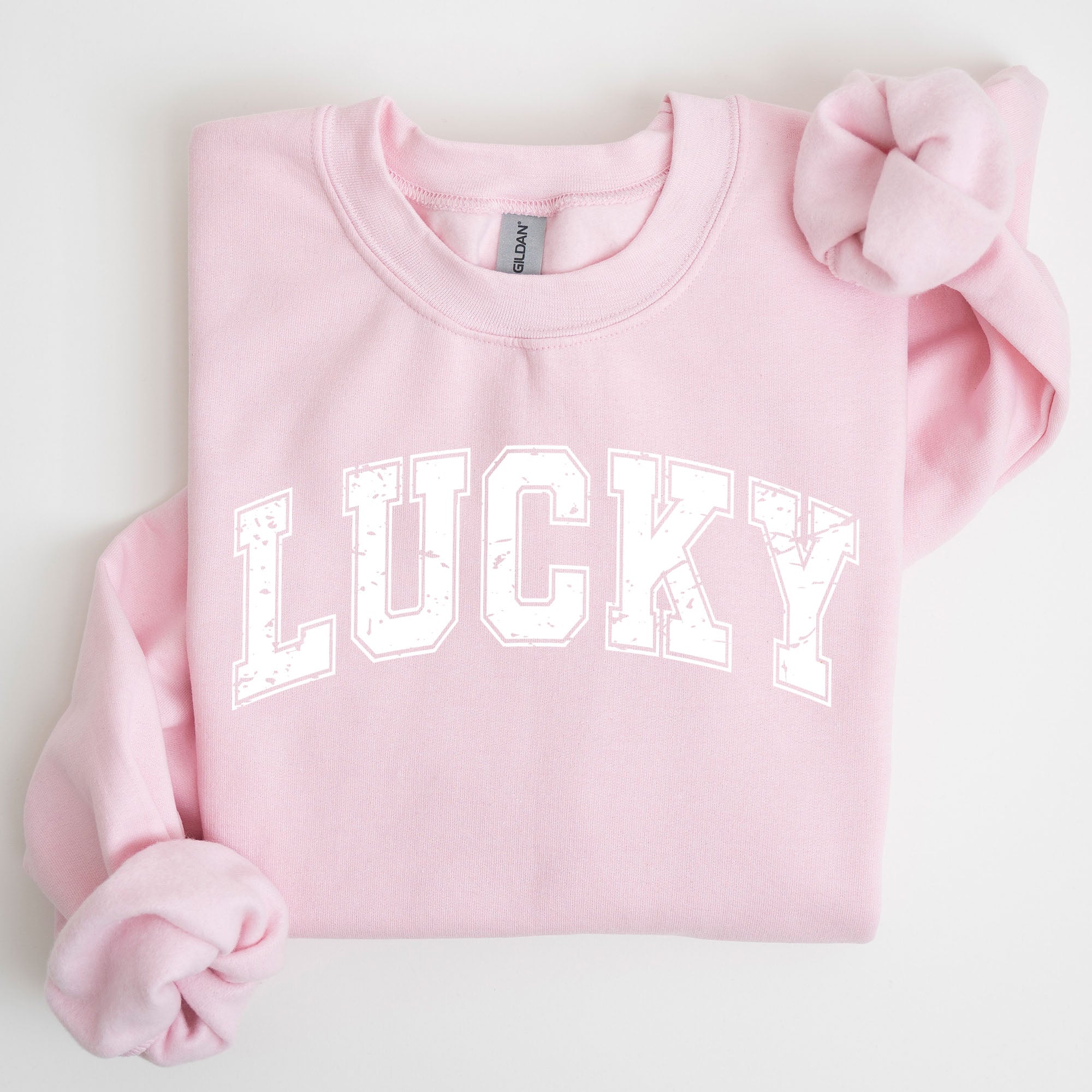 Lucky St Patrick's Day Coquette Bow Clover Shamrock Irish Lucky Charm Sweatshirt