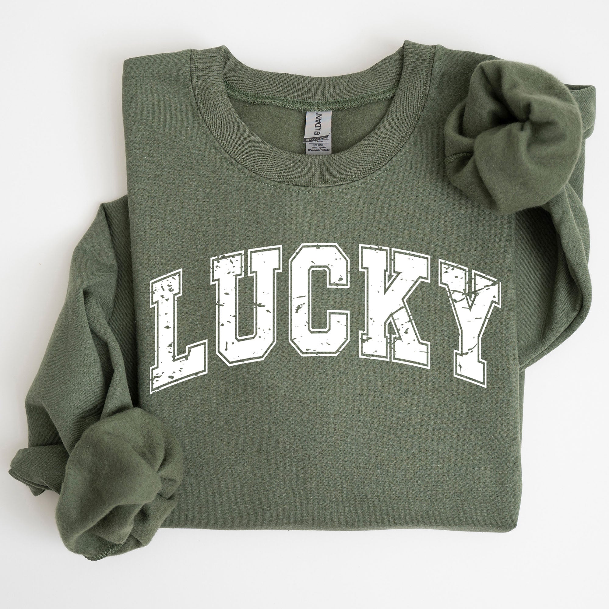 Lucky St Patrick's Day Coquette Bow Clover Shamrock Irish Lucky Charm Sweatshirt