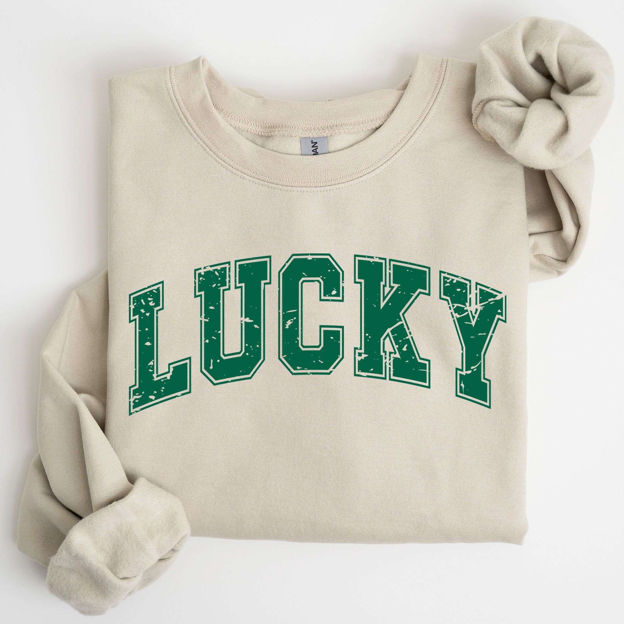 Lucky St Patrick's Day Coquette Bow Clover Shamrock Irish Lucky Charm Sweatshirt