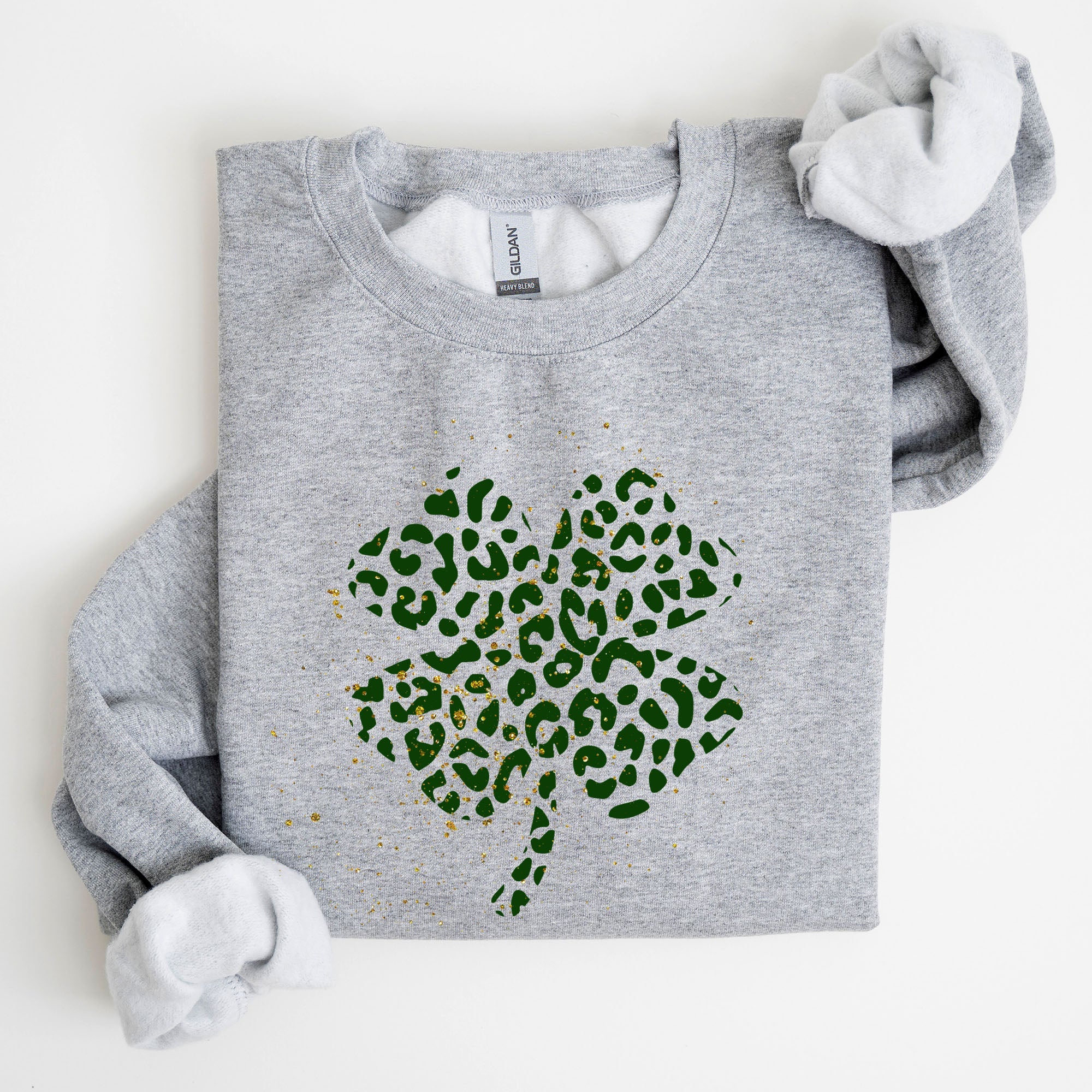 Shamrock Clover St Patrick's Day Lucky Charm Coquette Bow Irish Pride Keepsake Sweatshirt