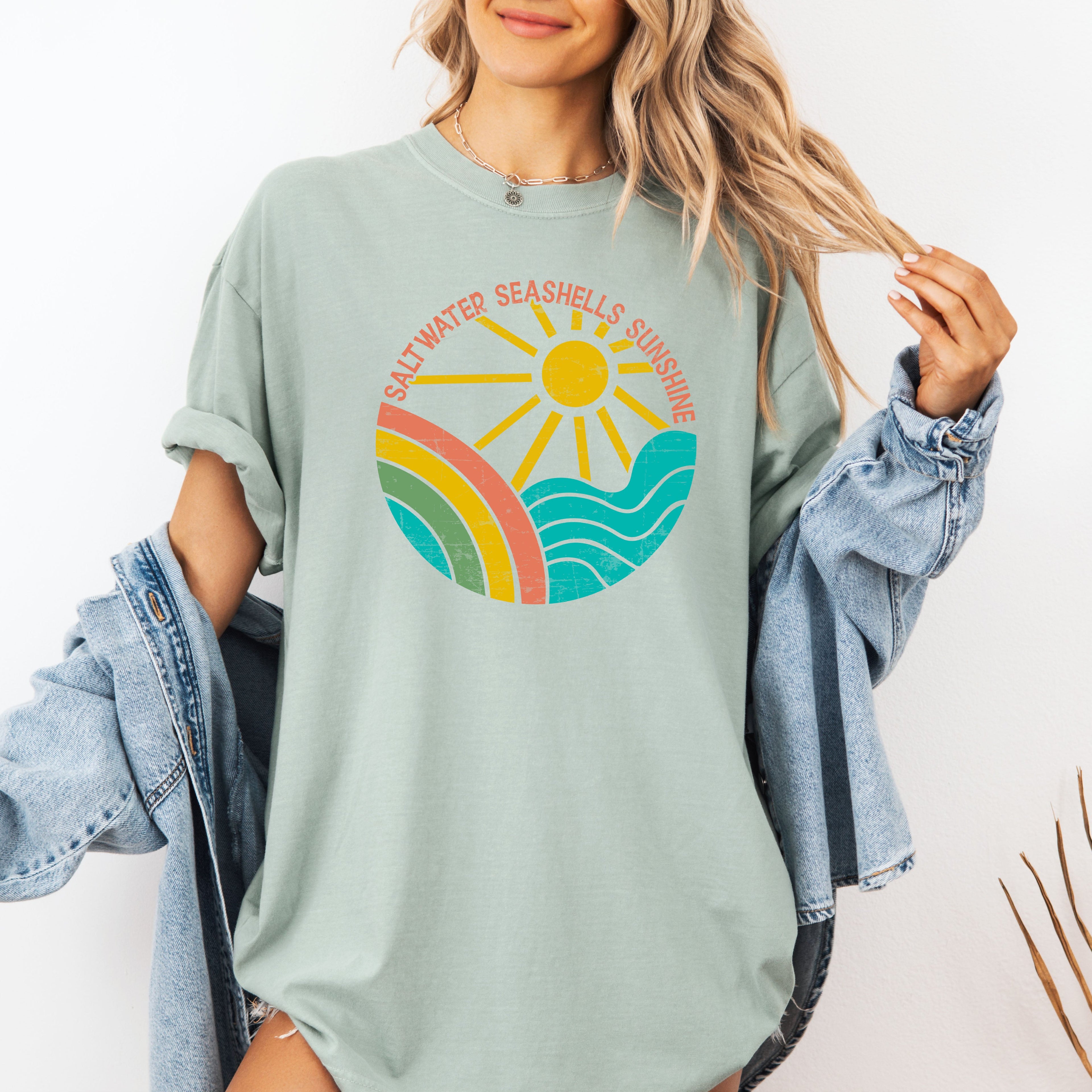 Vintage Sunshine Summer Lake Retro Lakeside Edition Beachside Memories Nostalgia Comfort Colors Tee