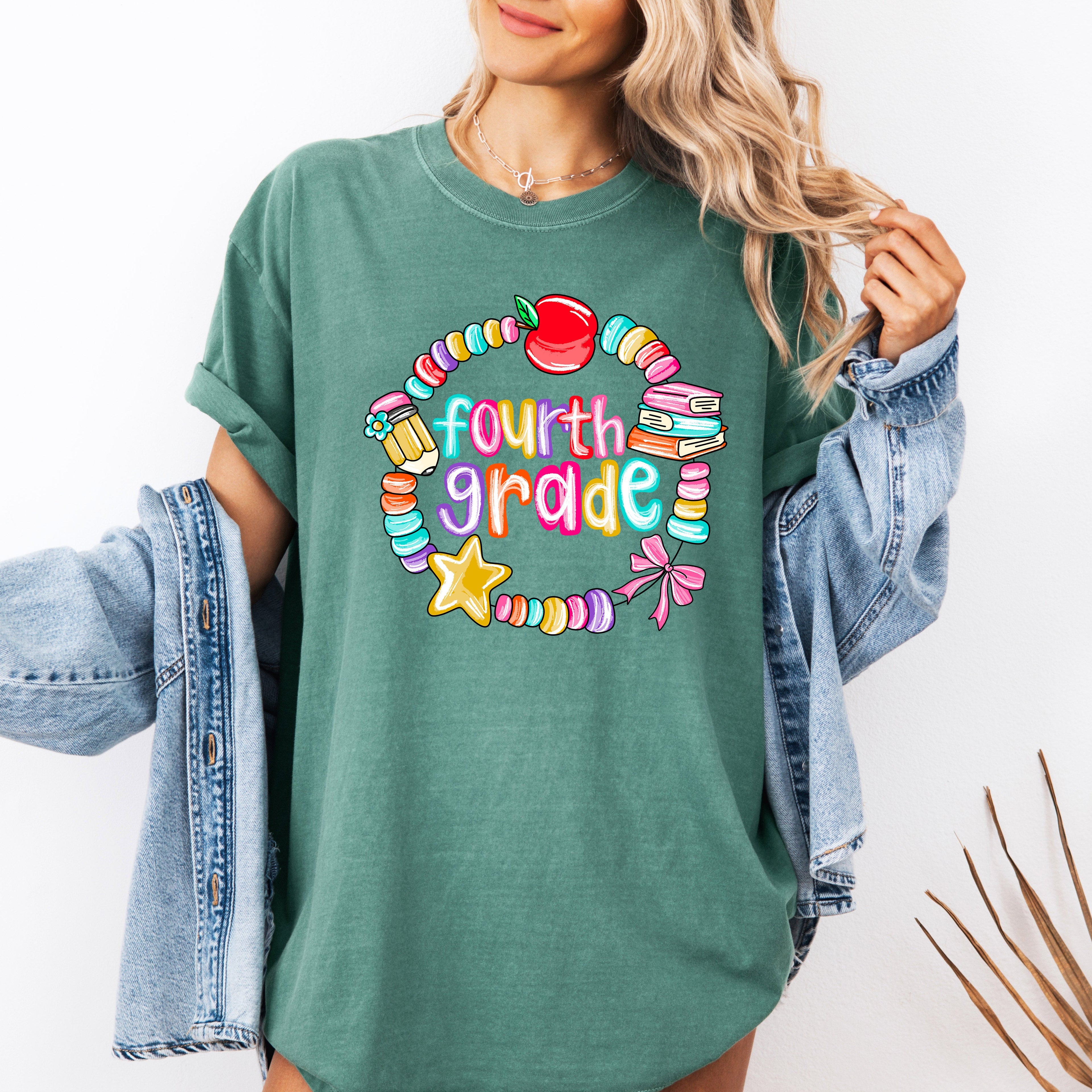 Fourth Grade Teacher First Day Of School Back To School Classroom Ready Comfort Colors Tee