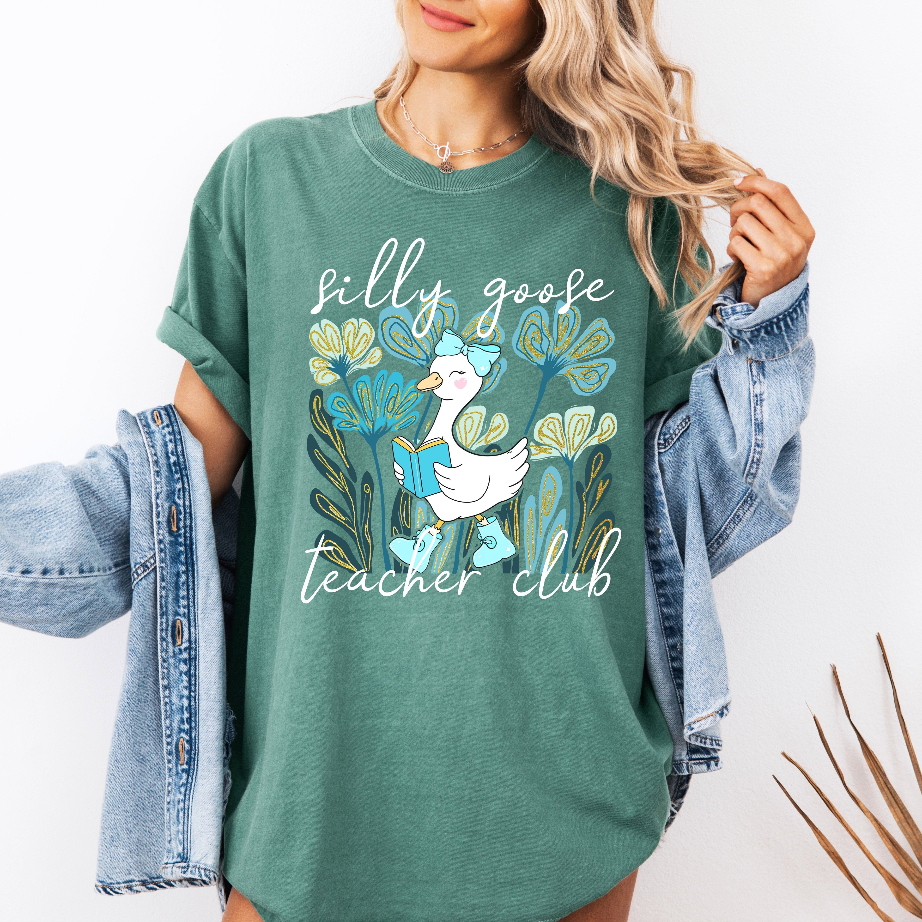 Silly Goose Teacher Club Coquette Back To School First Day Of School Comfort Colors Tee