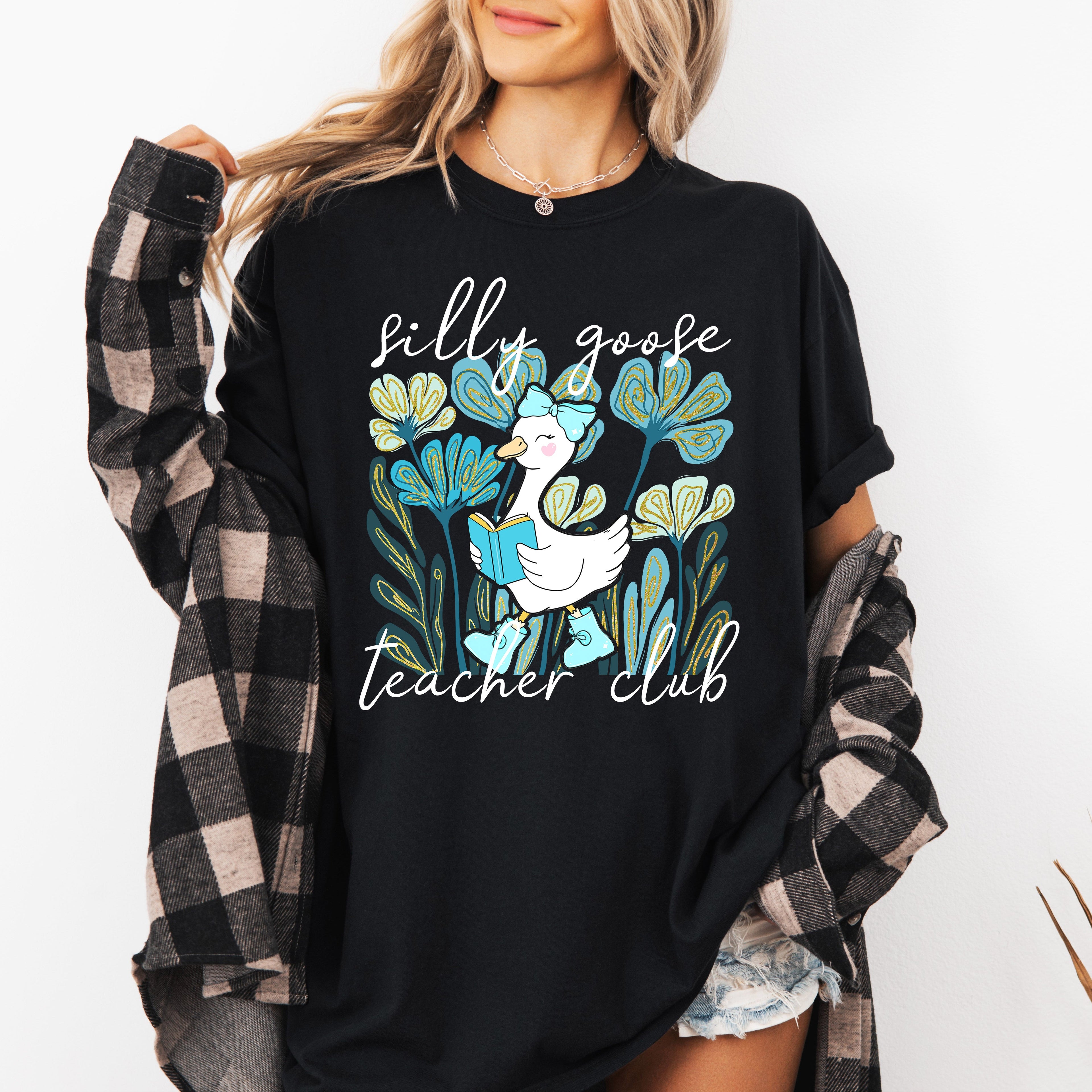 Silly Goose Teacher Club Coquette Back To School First Day Of School Comfort Colors Tee