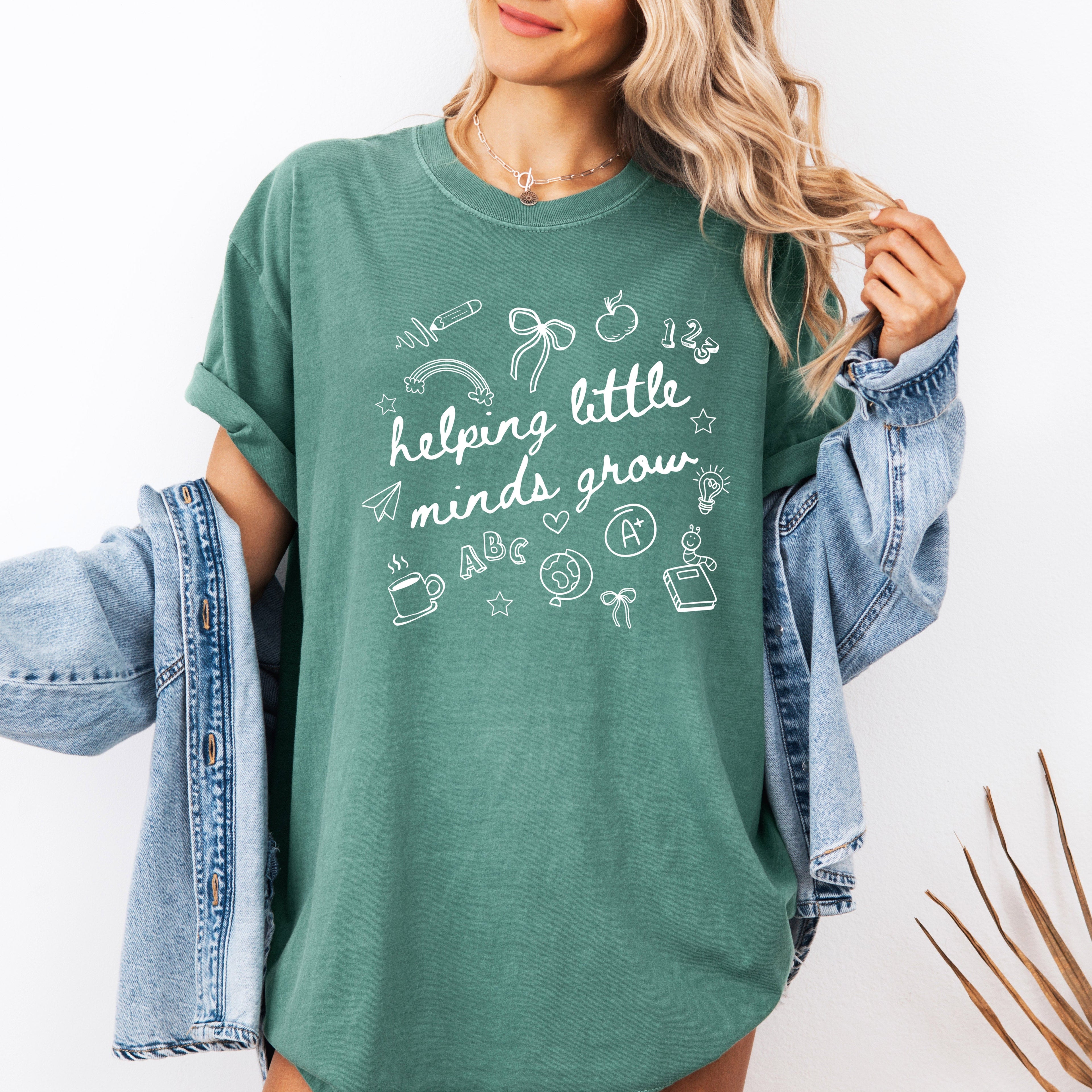 Helping Little Minds Grow Comfort Colors Tee