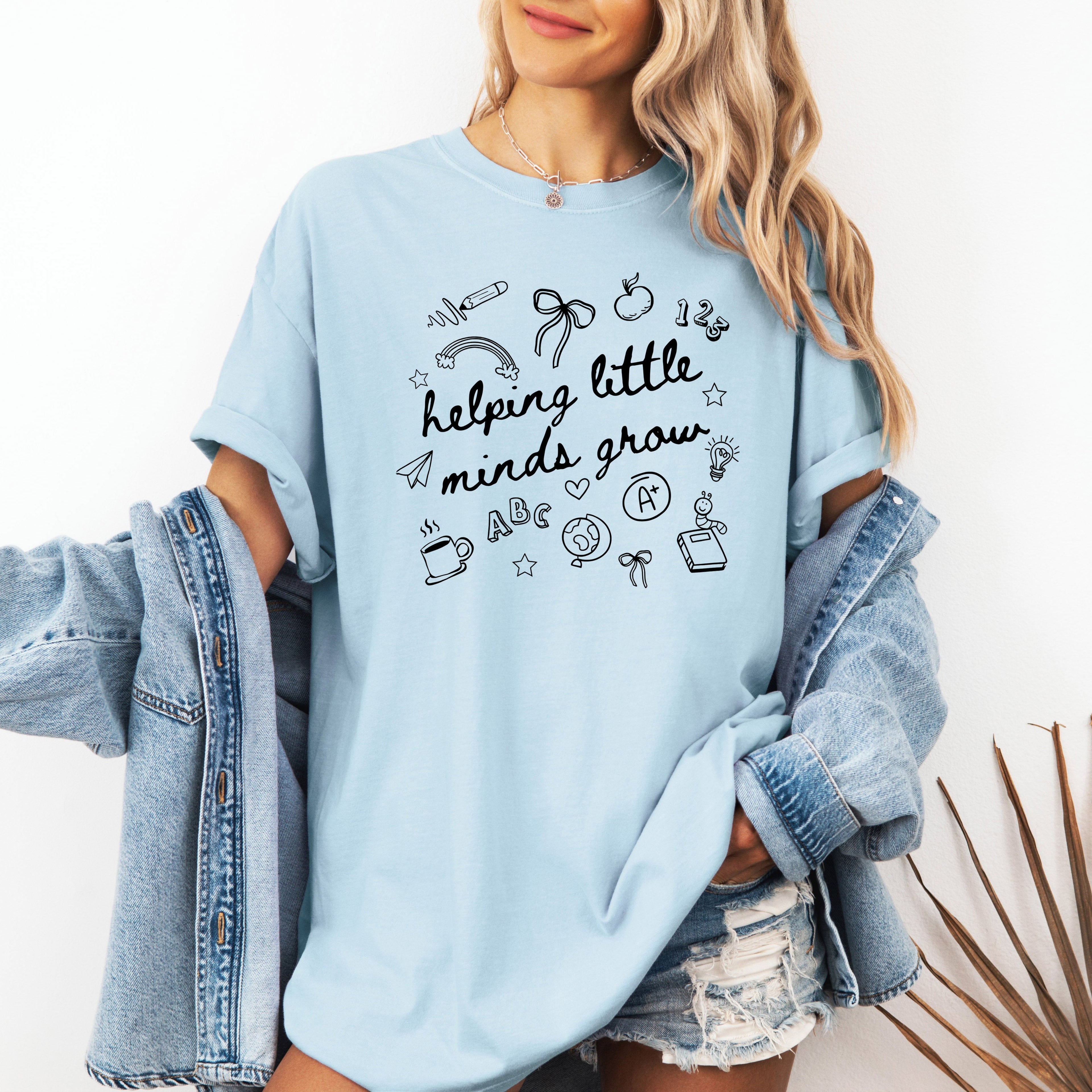 Helping Little Minds Grow Comfort Colors Tee