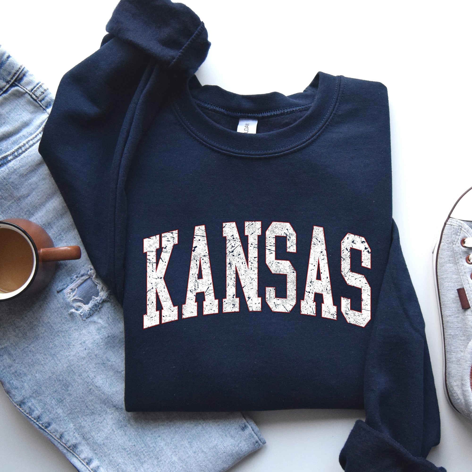 Kansas Football Game Day Tailgate Party Touchdown University College State Sweatshirt