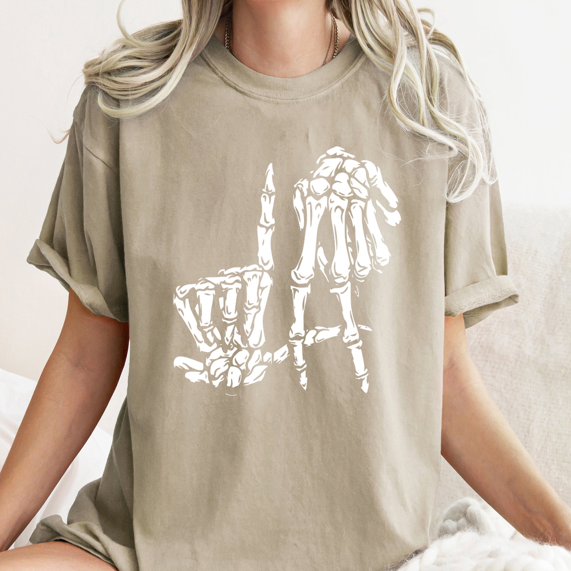 Skeleton Retro Halloween Vintage Skull Parade Artwork The Midnight Edition Comfort Colors Tee