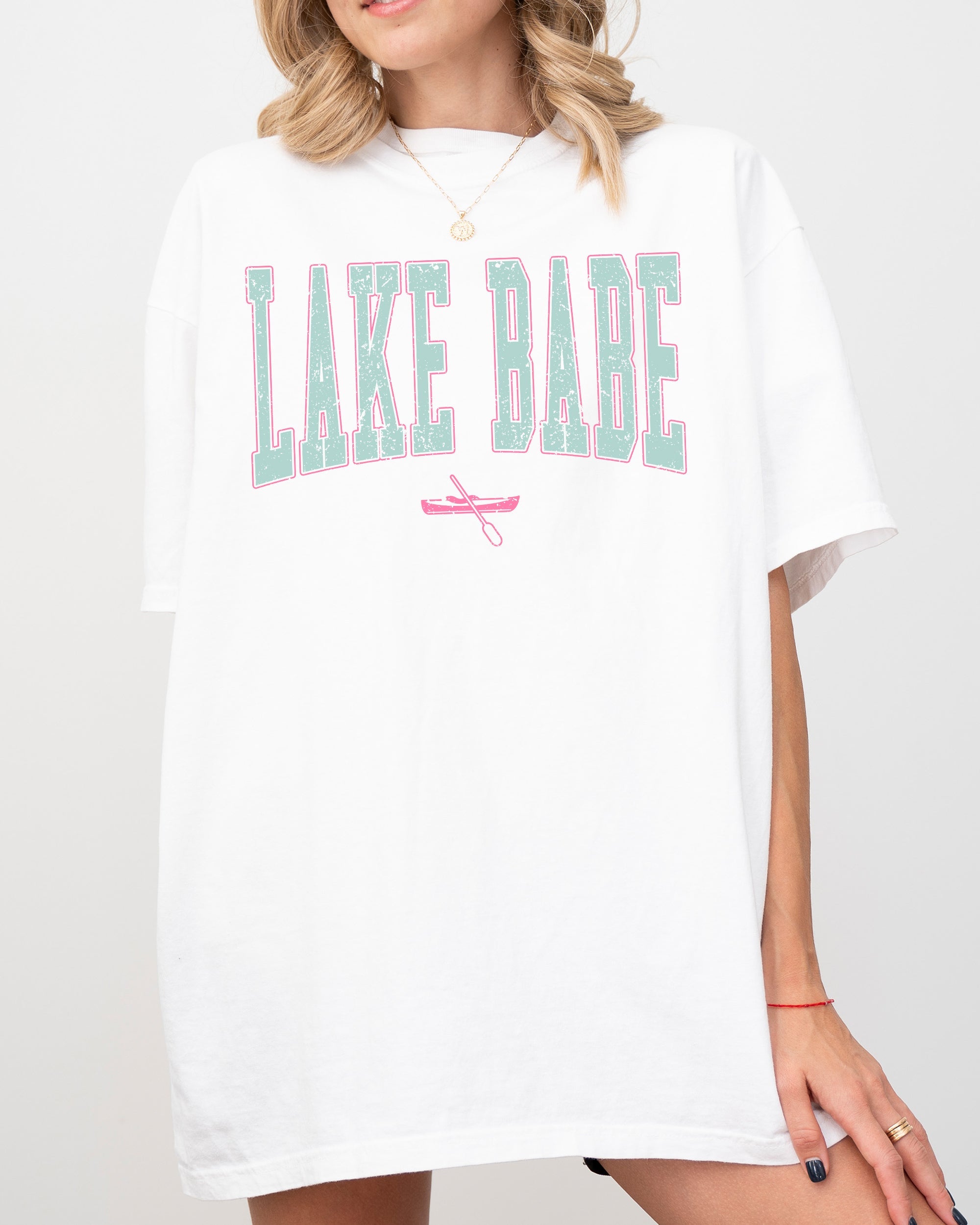 Lake Babe Hot Girl Summer Vacation Outdoors Canoe Boating Beach Swimming Comfort Colors Tee