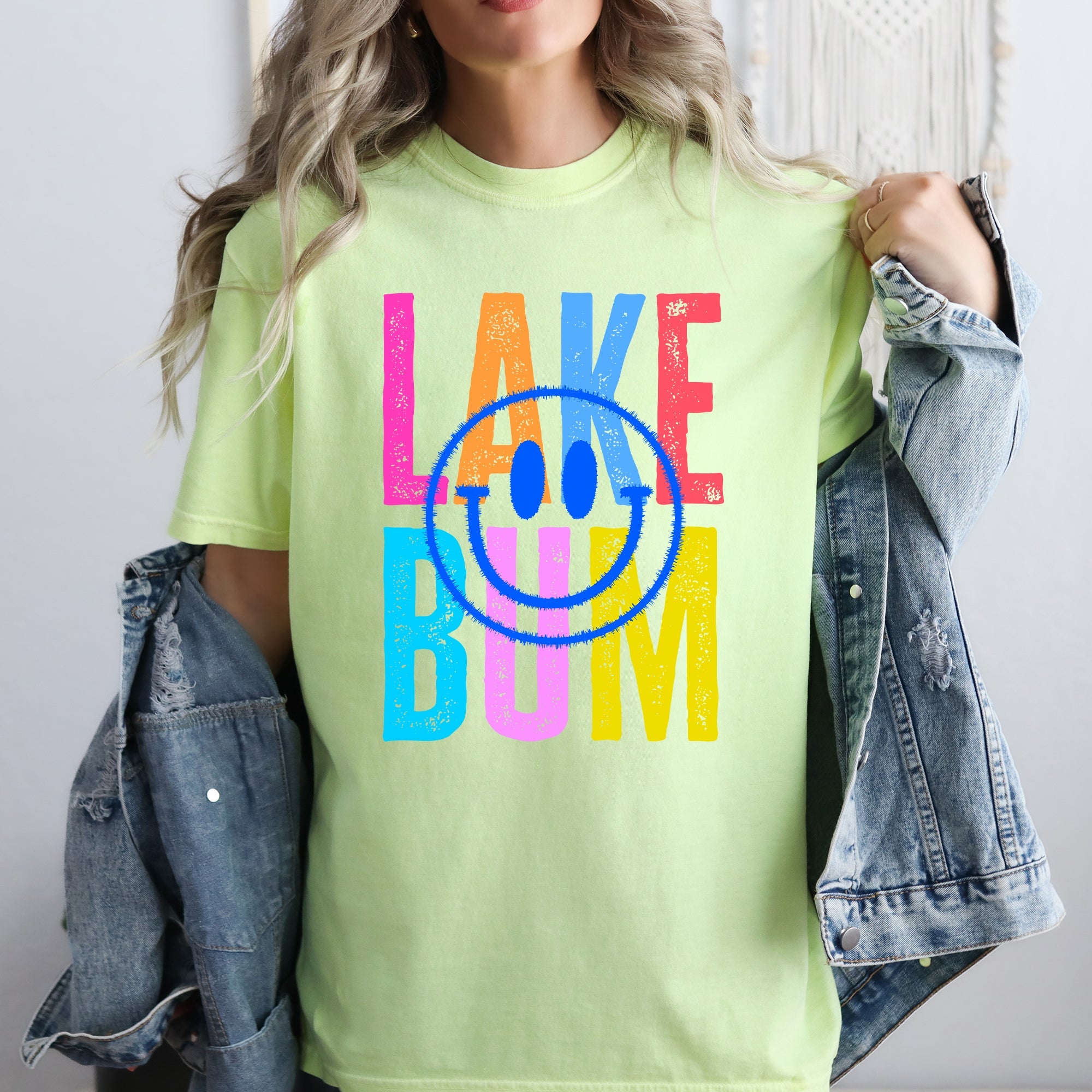 Lake Bum Summer Lake Life Retro Vintage Vibes By The Waterside Sunlit Memories Comfort Colors Tee