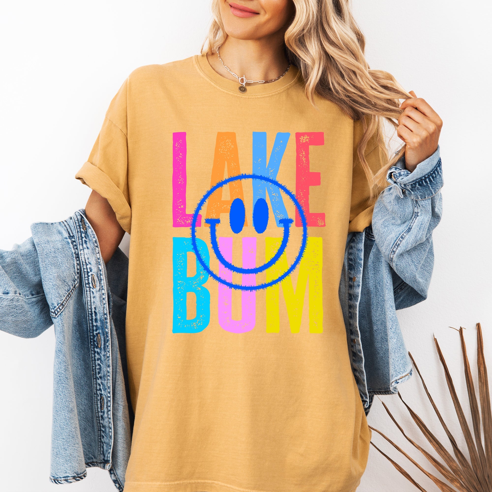 Lake Bum Summer Lake Life Retro Vintage Vibes By The Waterside Sunlit Memories Comfort Colors Tee