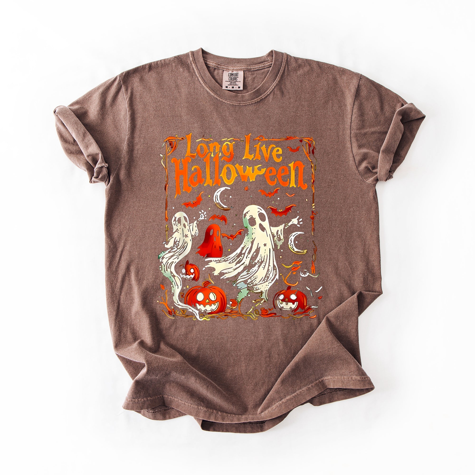Long Live Halloween Pumpkin Classic Vintage Ghosts Forever Spooky Season Edition Comfort Colors Tee