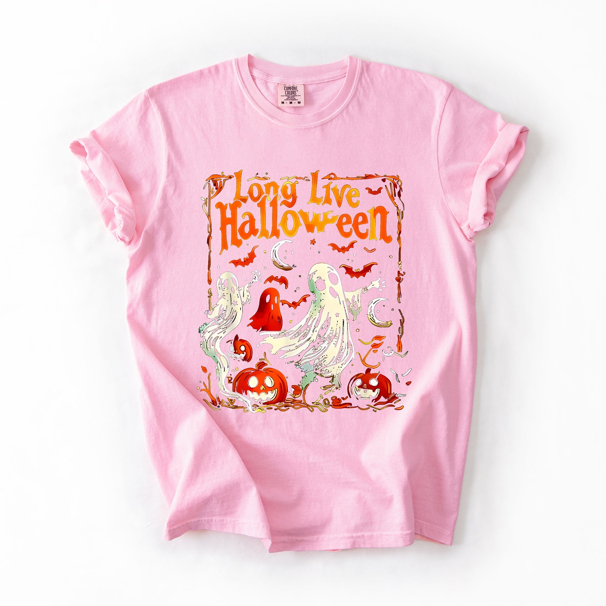 Long Live Halloween Pumpkin Classic Vintage Ghosts Forever Spooky Season Edition Comfort Colors Tee