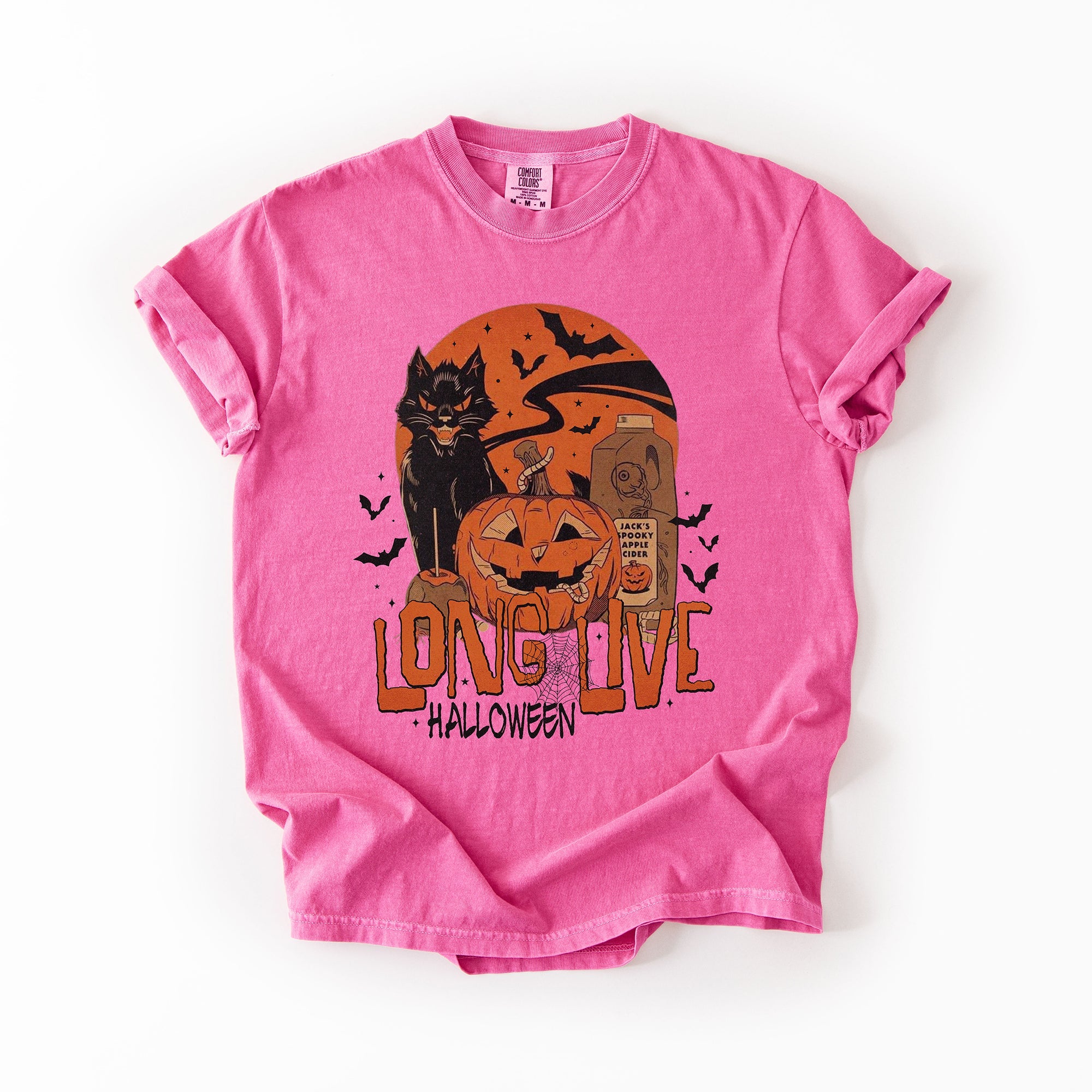 Long Live Halloween Retro Classic Vintage Spooky Night Celebration Comfort Colors Tee