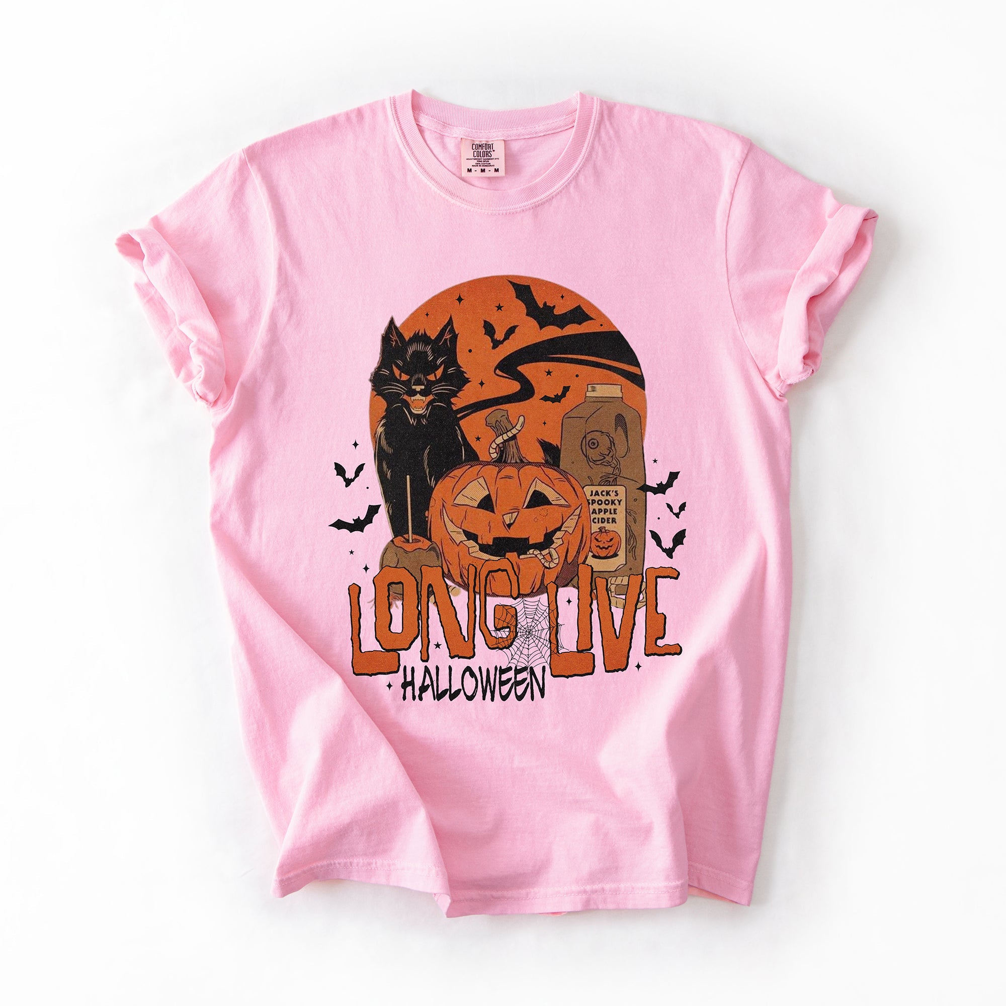 Long Live Halloween Retro Classic Vintage Spooky Night Celebration Comfort Colors Tee