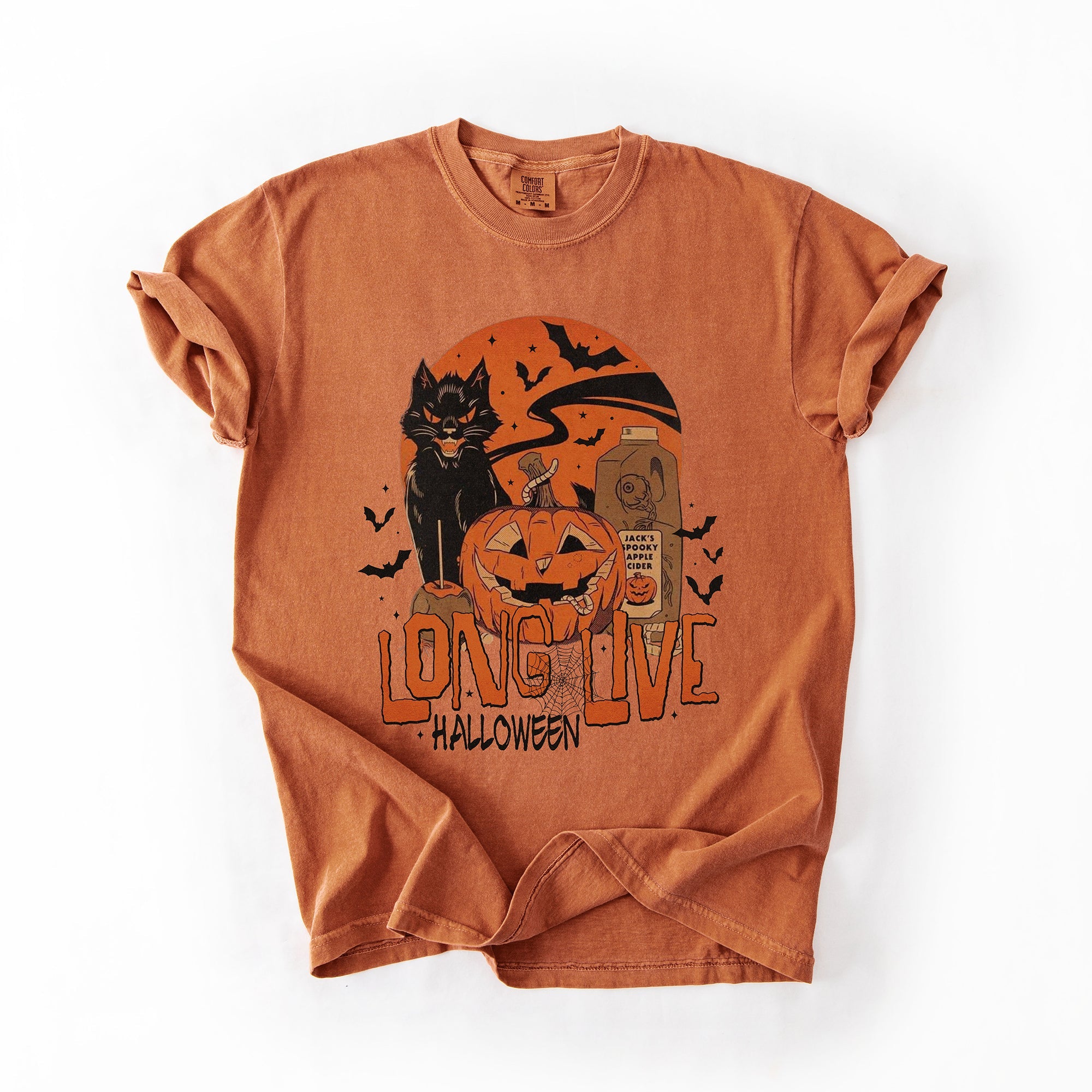 Long Live Halloween Retro Classic Vintage Spooky Night Celebration Comfort Colors Tee