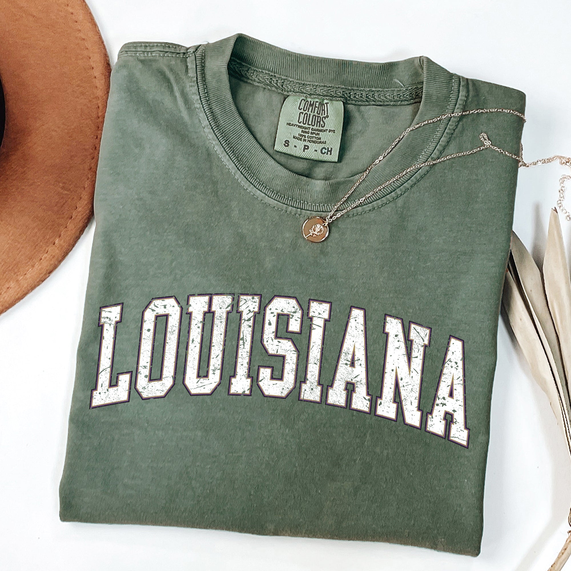 Louisiana Football Game Day Tailgate Party State University College Pride Comfort Colors Tee