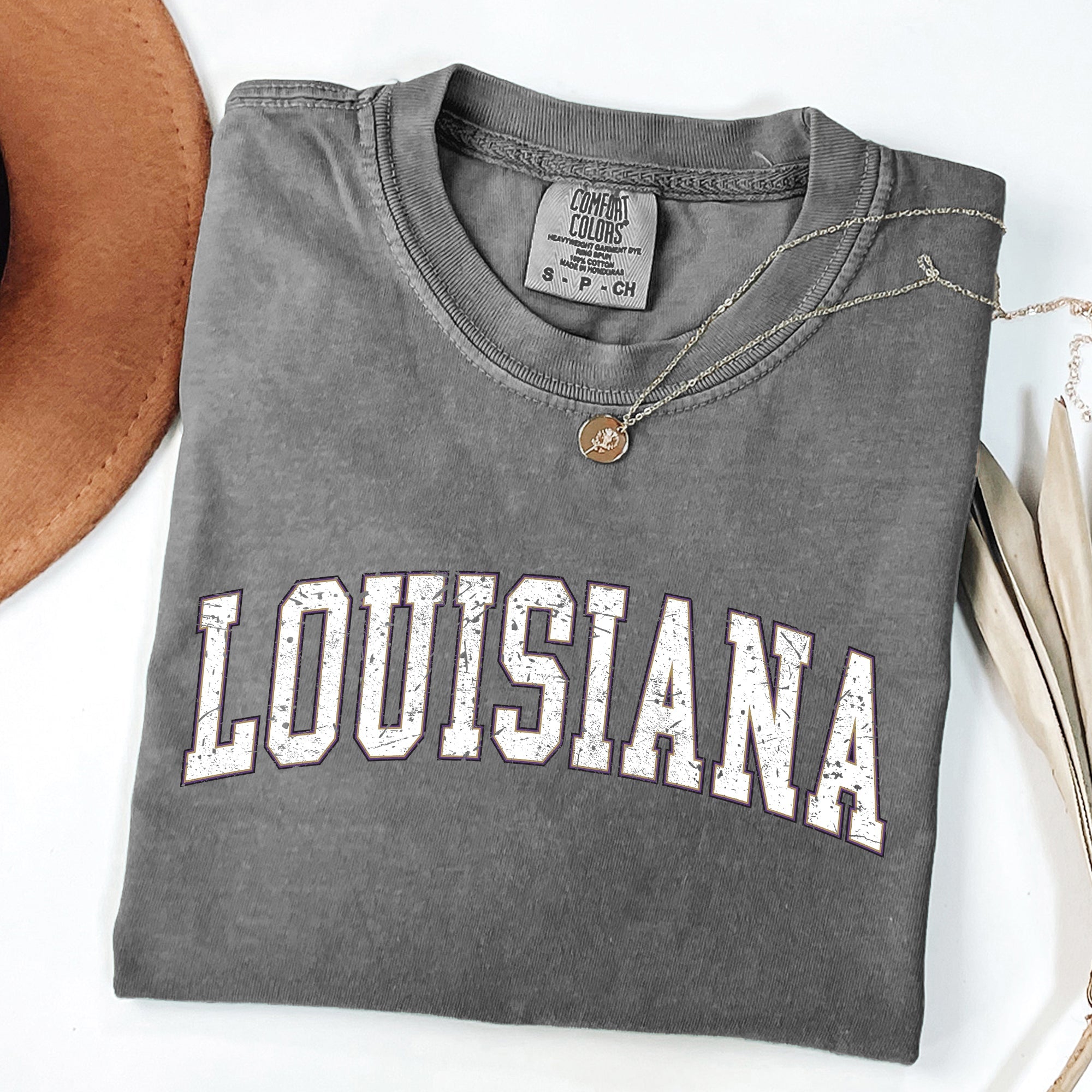 Louisiana Football Game Day Tailgate Party State University College Pride Comfort Colors Tee