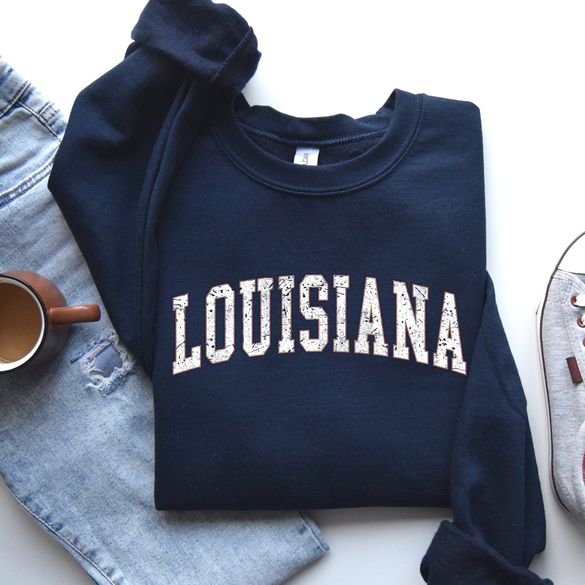 Louisiana Football Tailgate Party University Game Day Spirit State Pride Sweatshirt