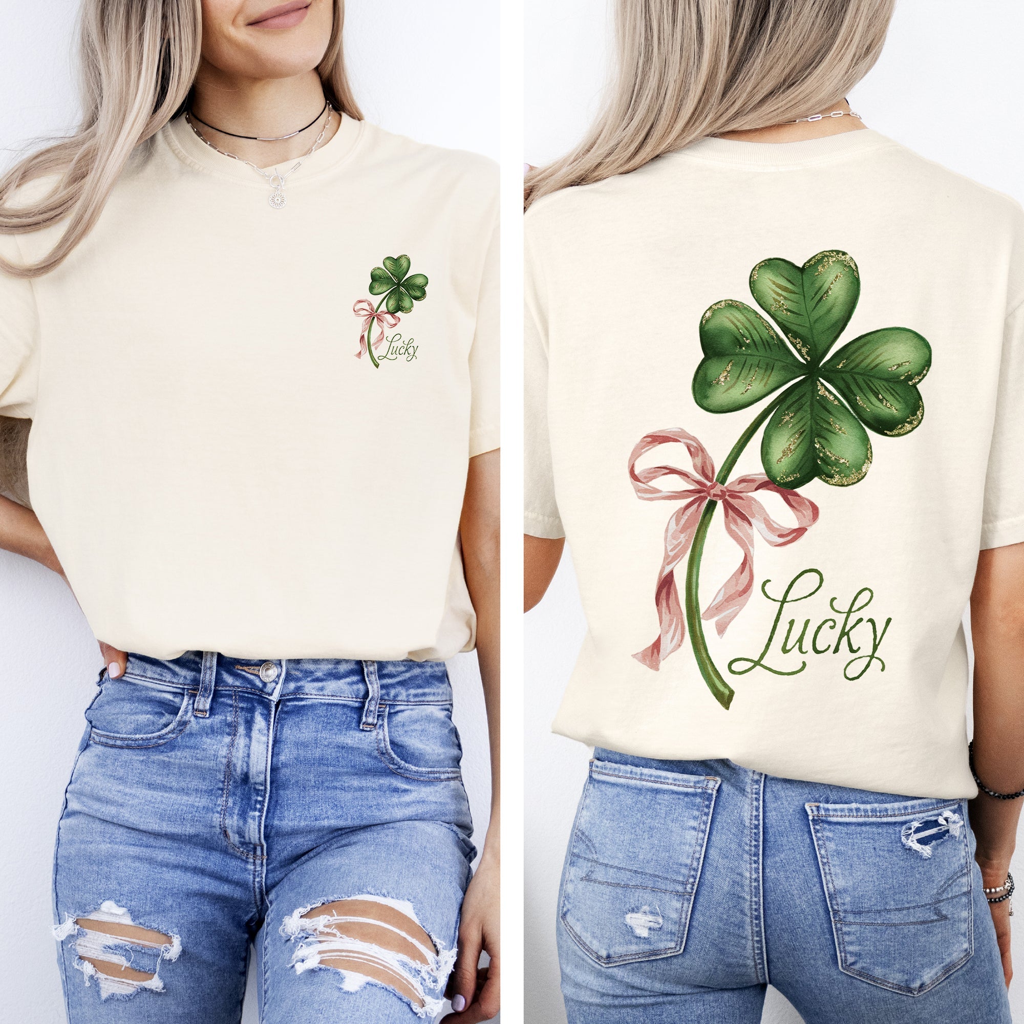 Lucky Leprechaun Shamrock Clover St Patrick's Day Celebration Comfort Colors Tee