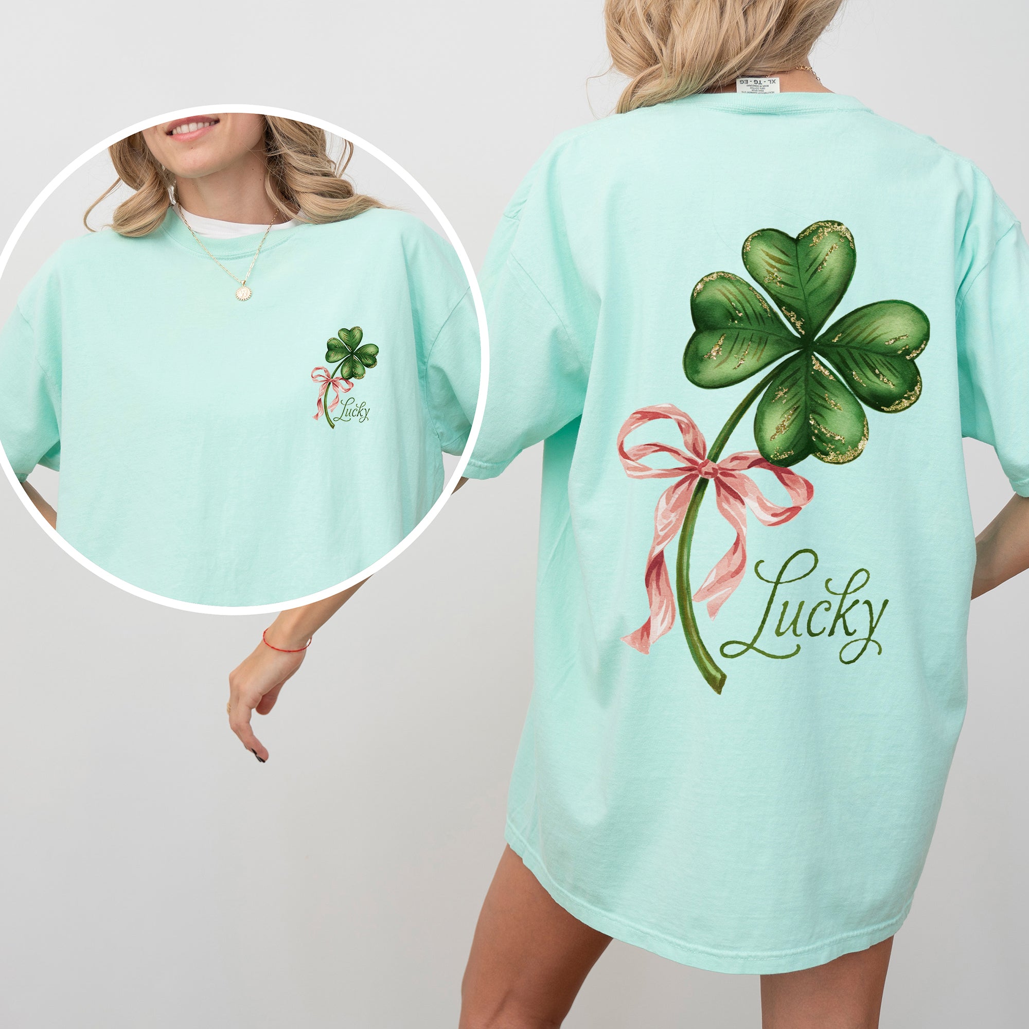 Lucky Leprechaun Shamrock Clover St Patrick's Day Celebration Comfort Colors Tee