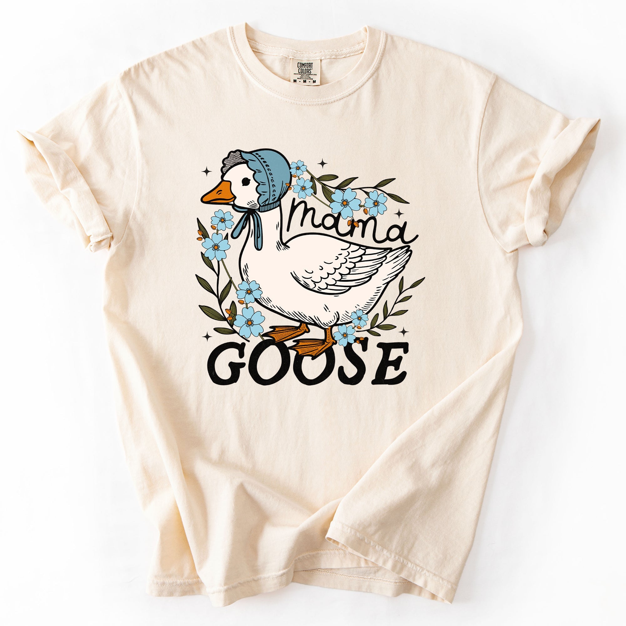 Mama Goose Mother's Day Celebration Design With Sass And Heart Comfort Colors Tee