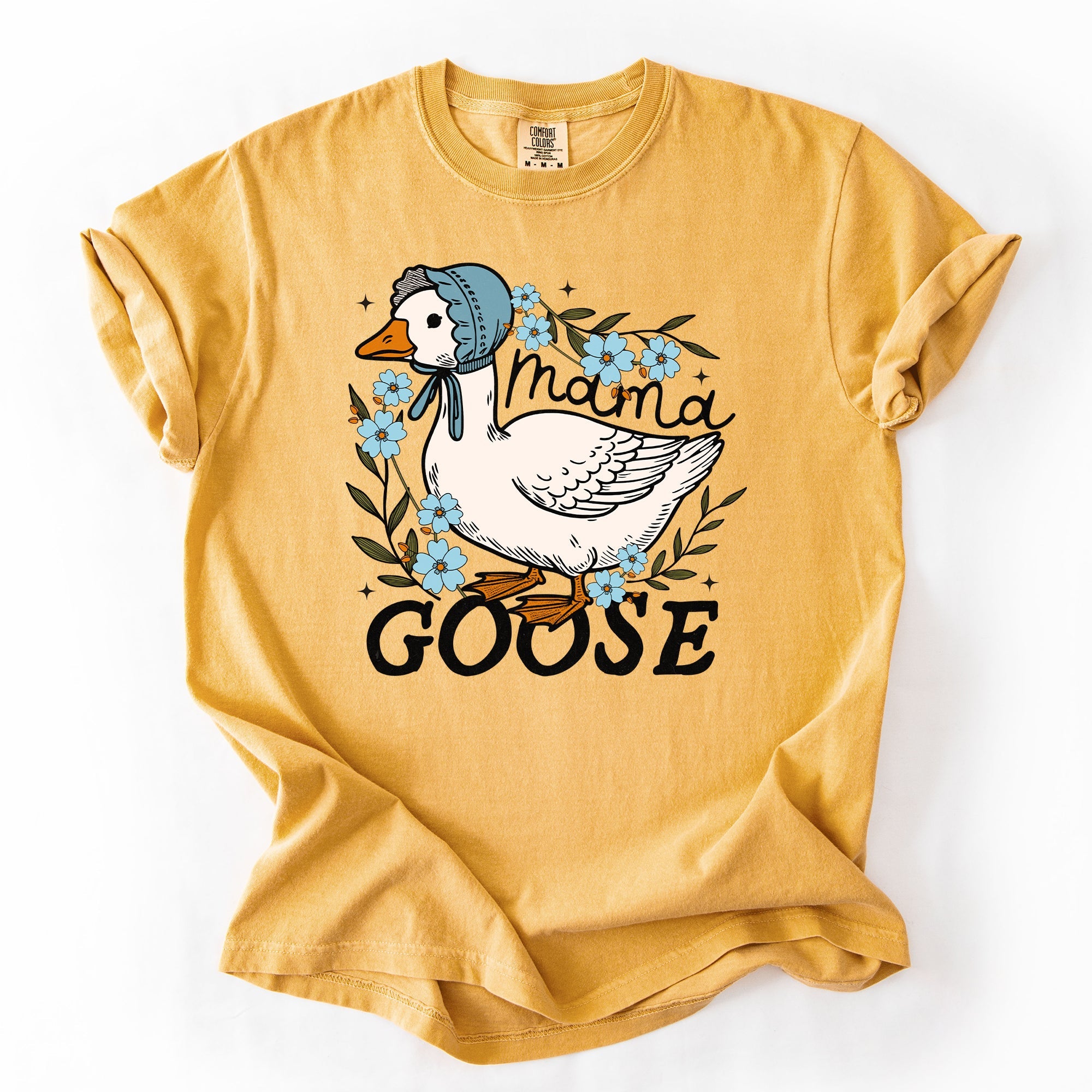 Mama Goose Mother's Day Celebration Design With Sass And Heart Comfort Colors Tee