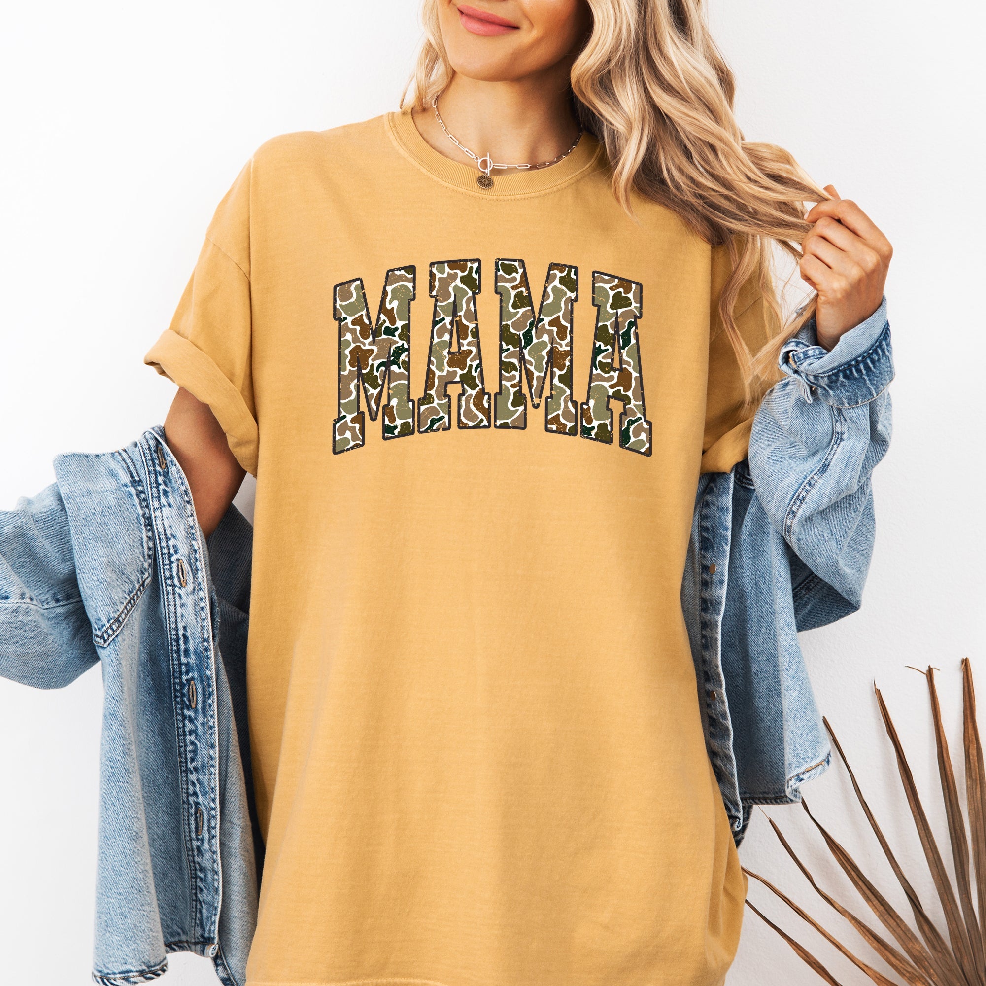 Mama Camo Camouflage Hunting Retro Mother's Day Limited Edition Comfort Colors Tee