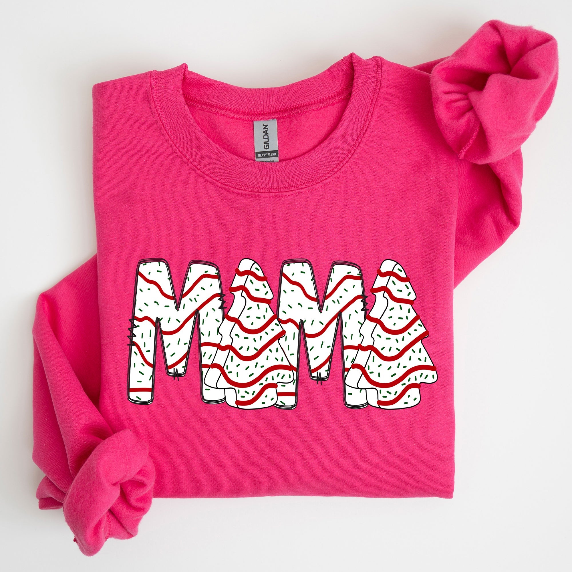 Mama Christmas Cake Santa Winter Snow Varsity Retro Vintage Limited Edition Sweatshirt