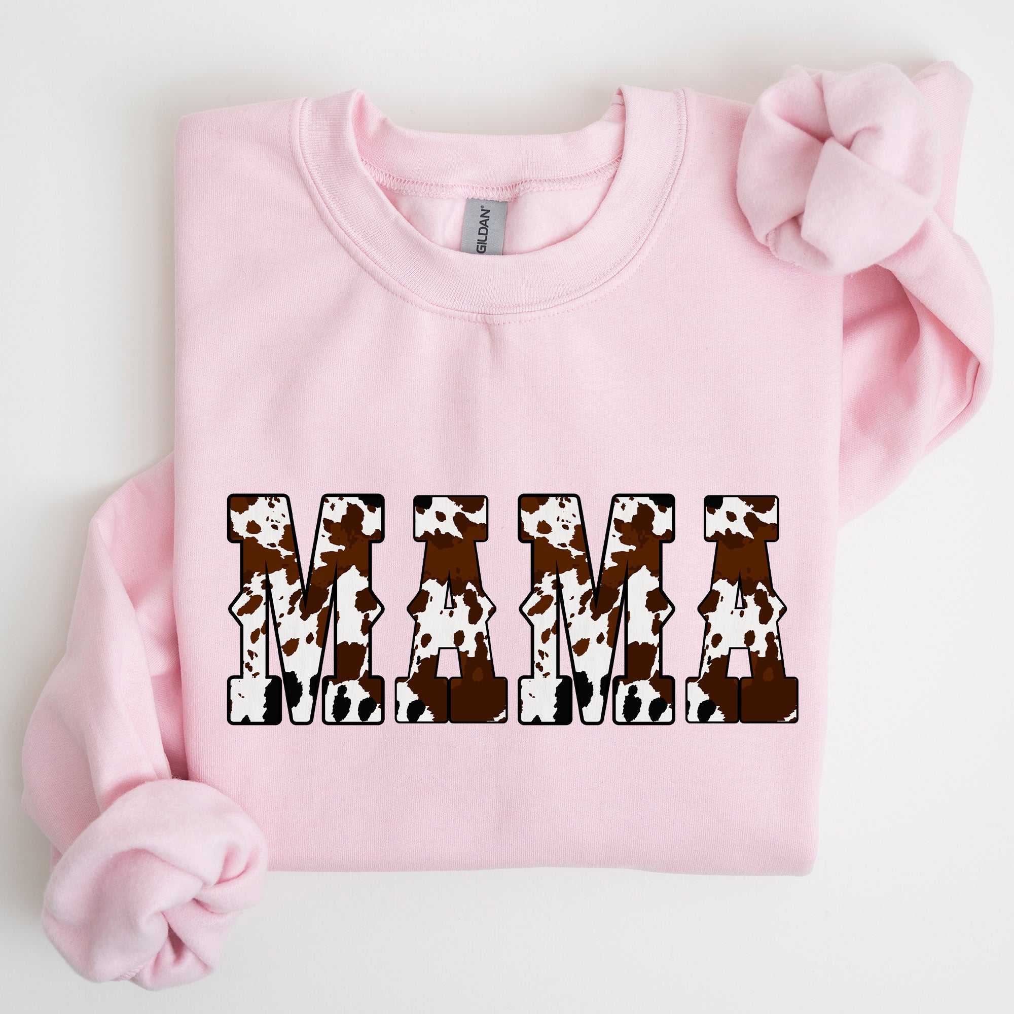 Mama Cow Print Western Country Varsity Retro Vintage Heritage Classic Sweatshirt