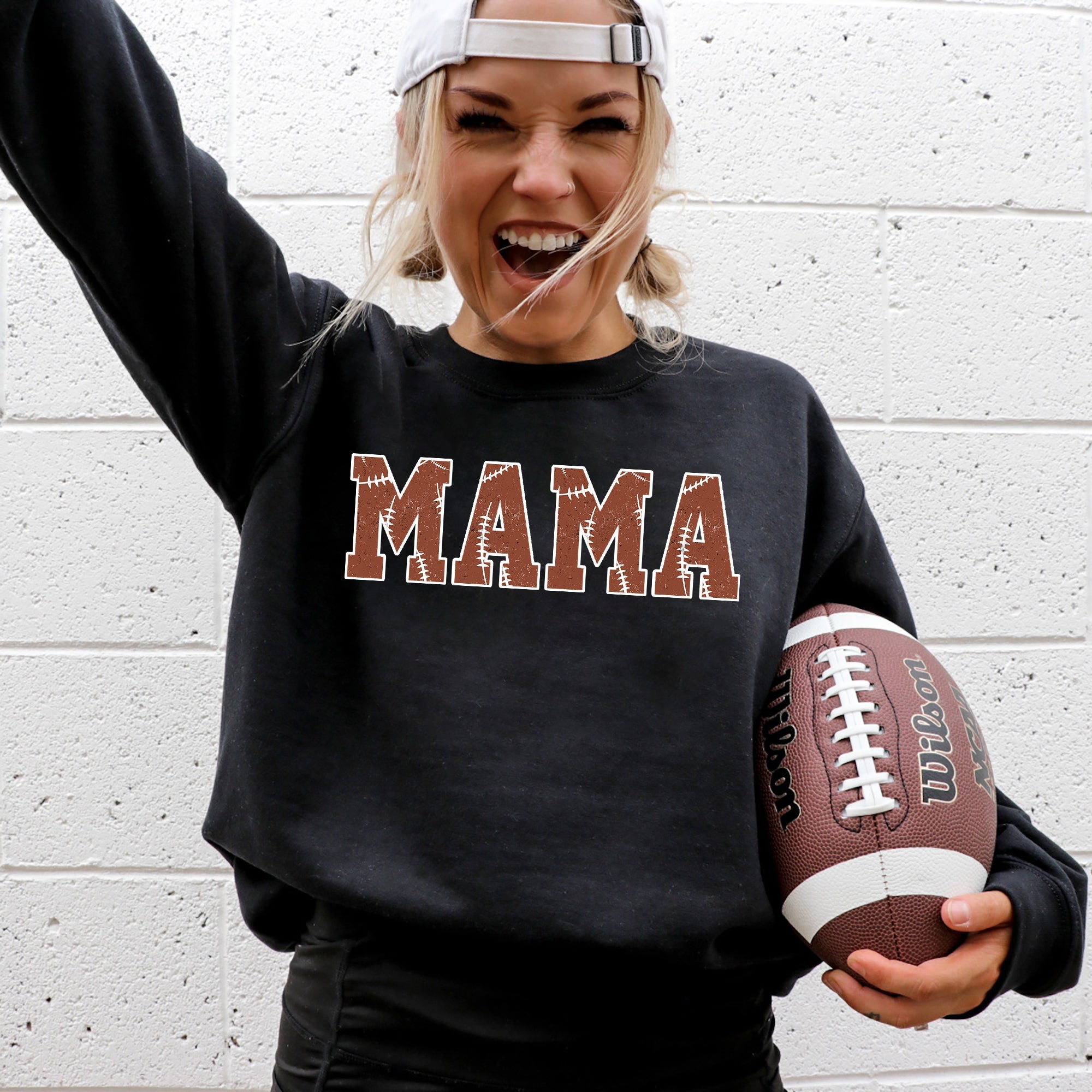 Mama Football Sports Game Day Big Game Touchdown Tailgate Party Limited Edition Sweatshirt