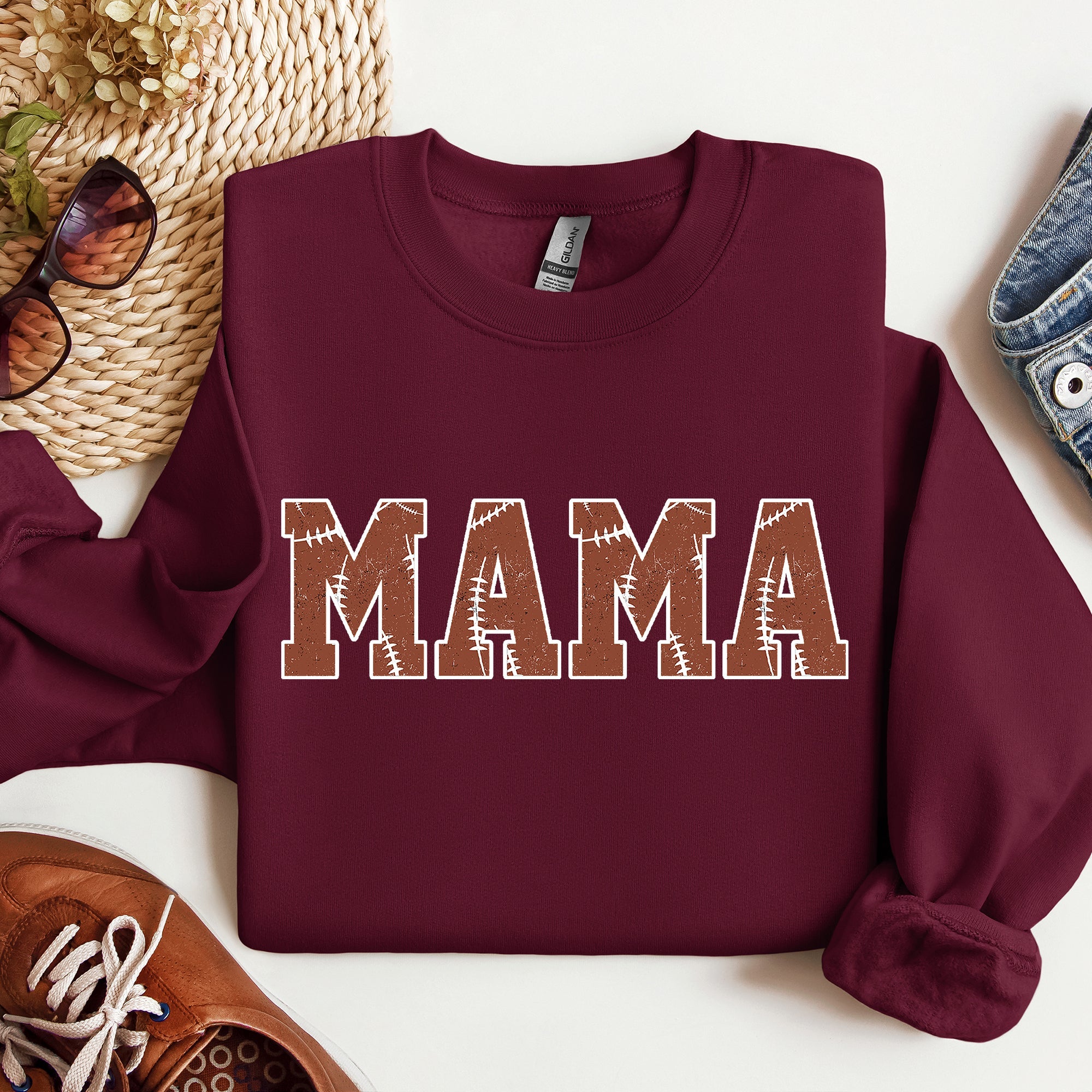 Mama Football Sports Game Day Big Game Touchdown Tailgate Party Limited Edition Sweatshirt